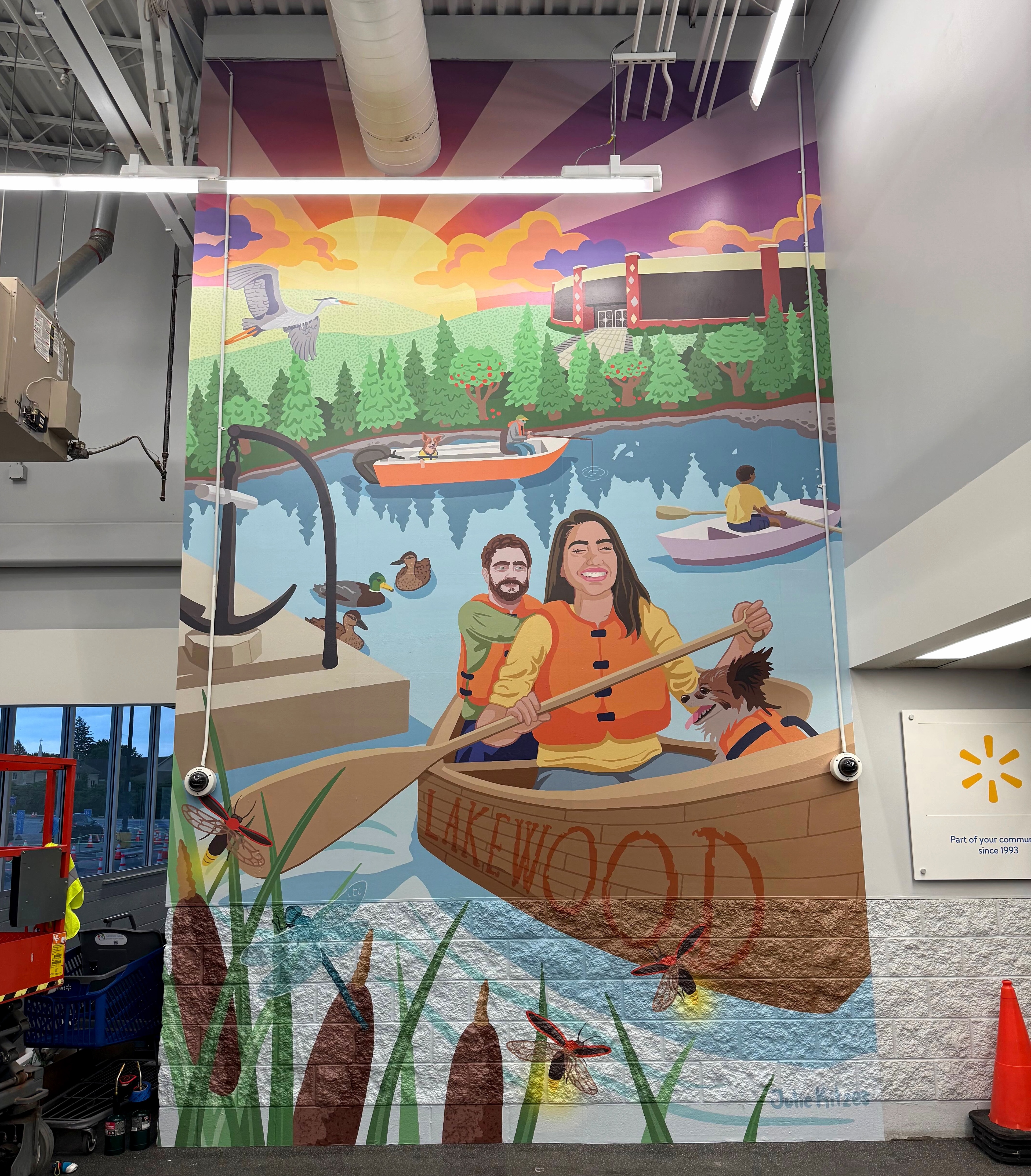All A-boat That Lake Life, (vinyl install), Walmart in Lakewood, NY, 2025