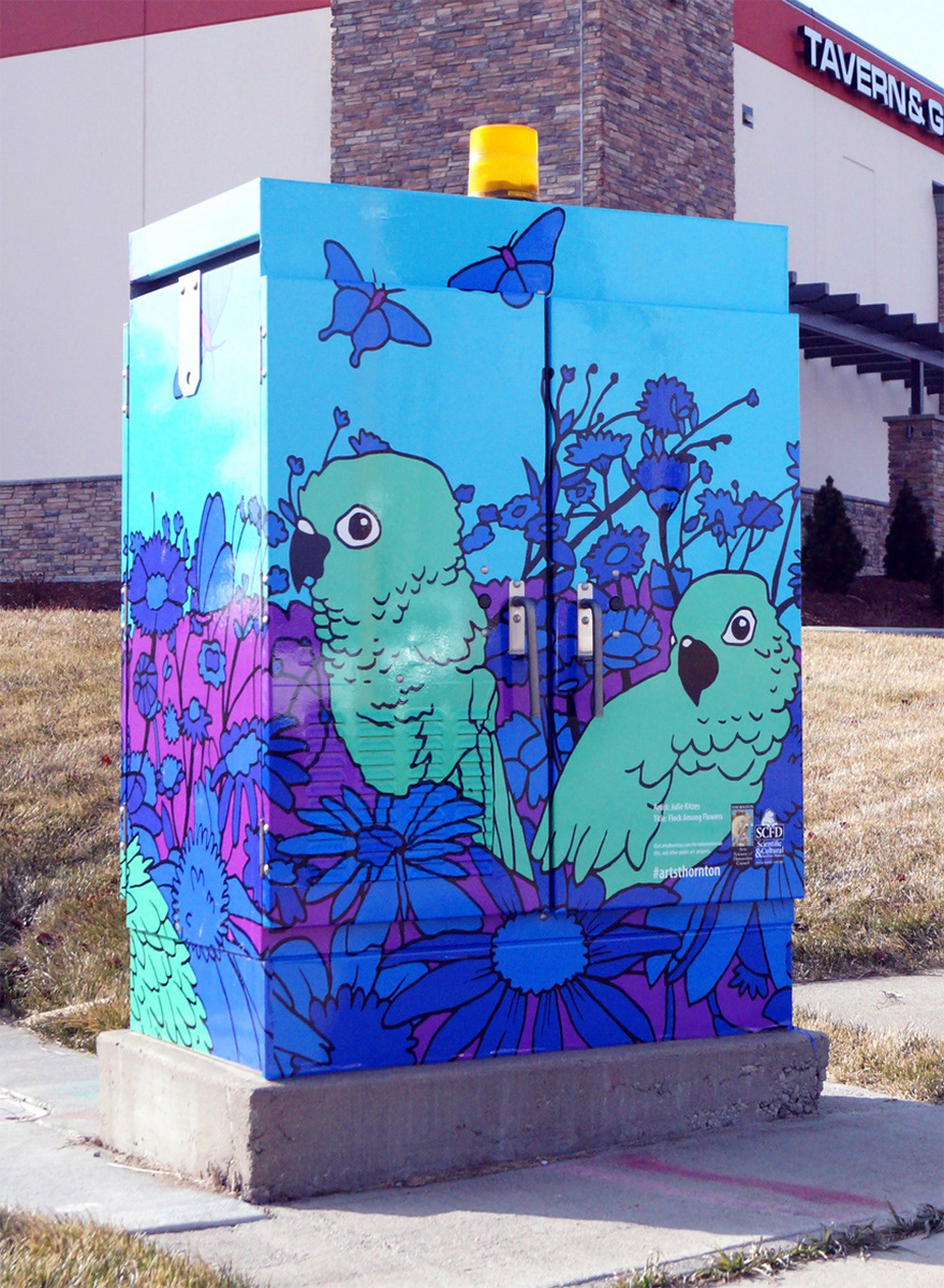 Flock Among Flowers, Thornton, CO, 2019