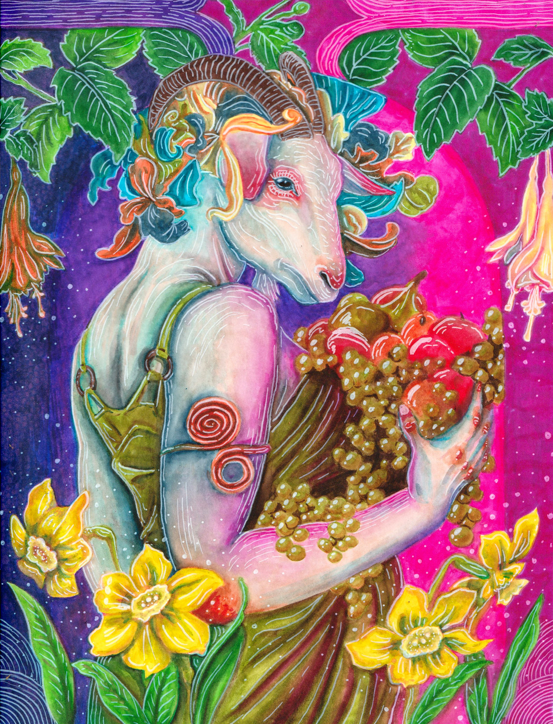 Goatess of Spring, Julie Kitzes, 2019