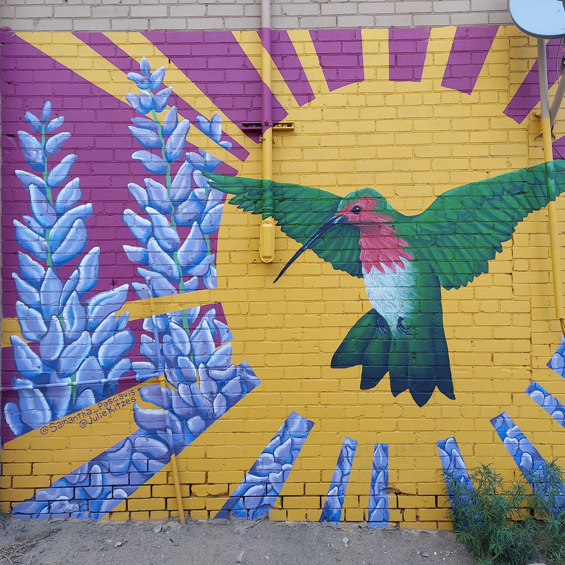 Calliope, Walsenburg CO, For Far Out Mural Fest, Collab with Samantha Pascavis, 2022