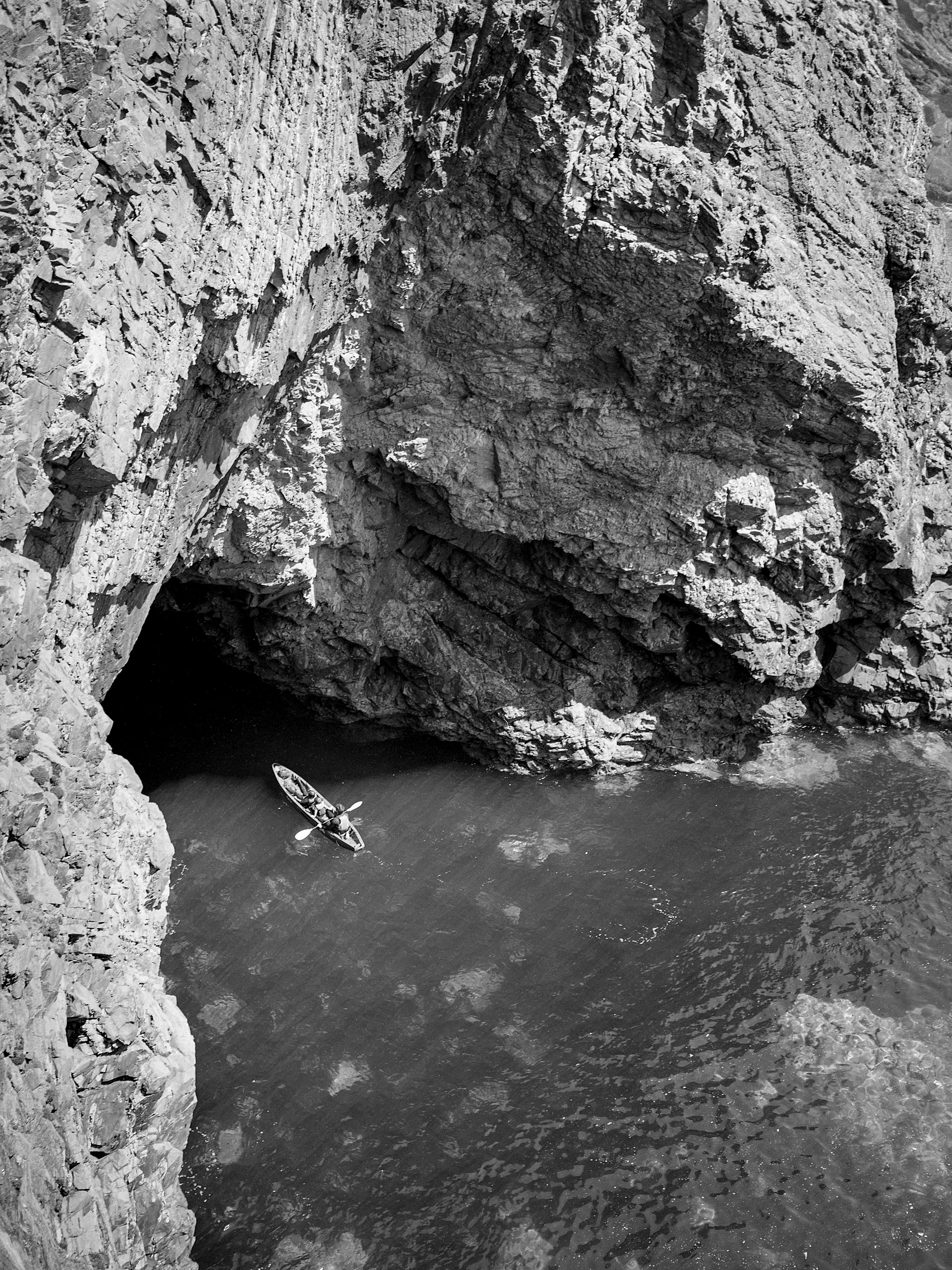 Blue Lagoon, Pembrokeshire, May2021 (Ilford FP4)