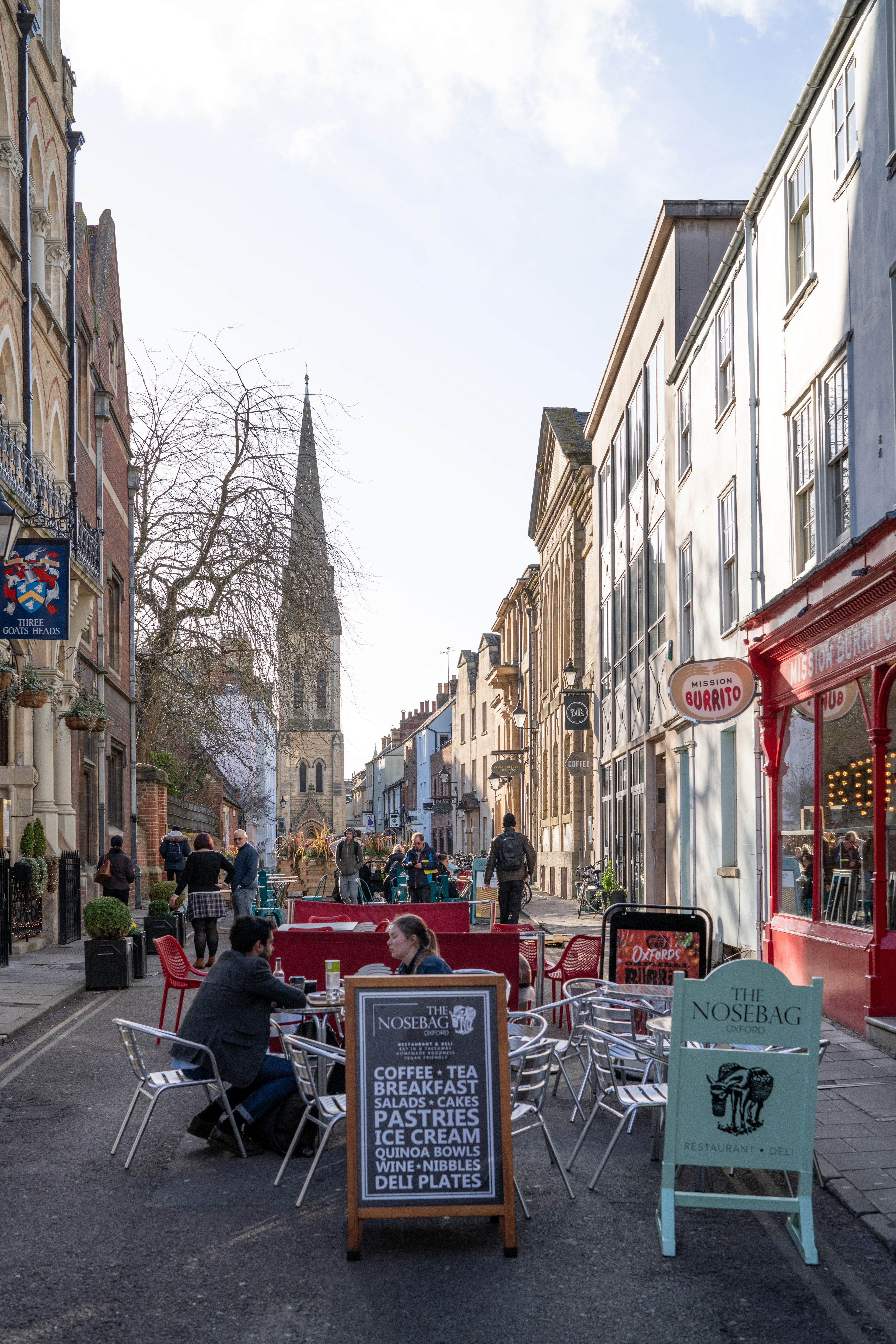 Oxford city centre, Feb 2021