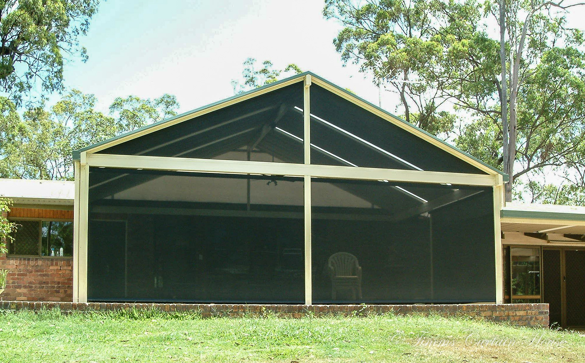 Heavy duty straight drop awnings