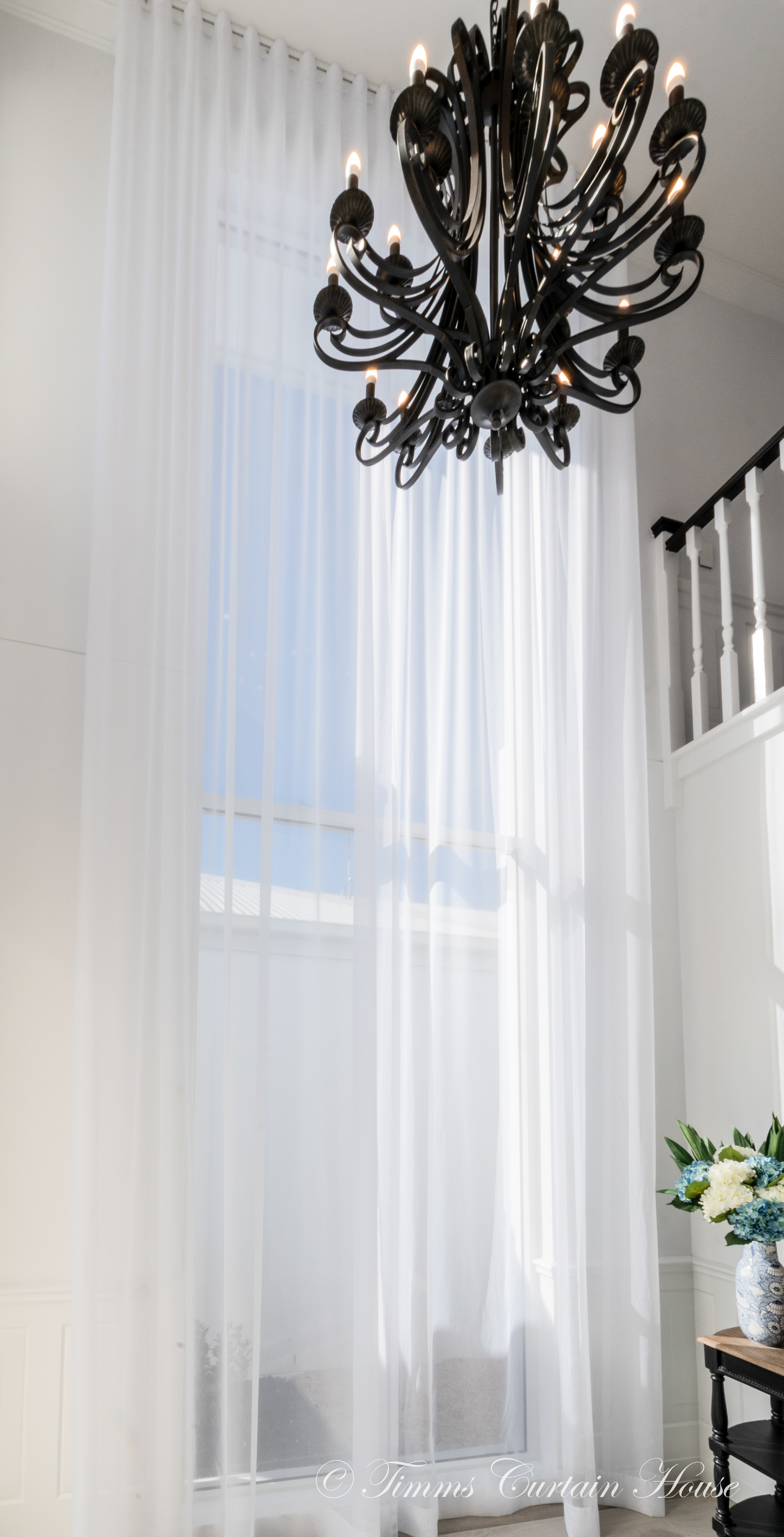 Double height sheer