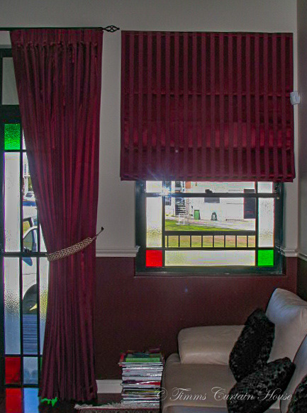 Matching roman and curtain