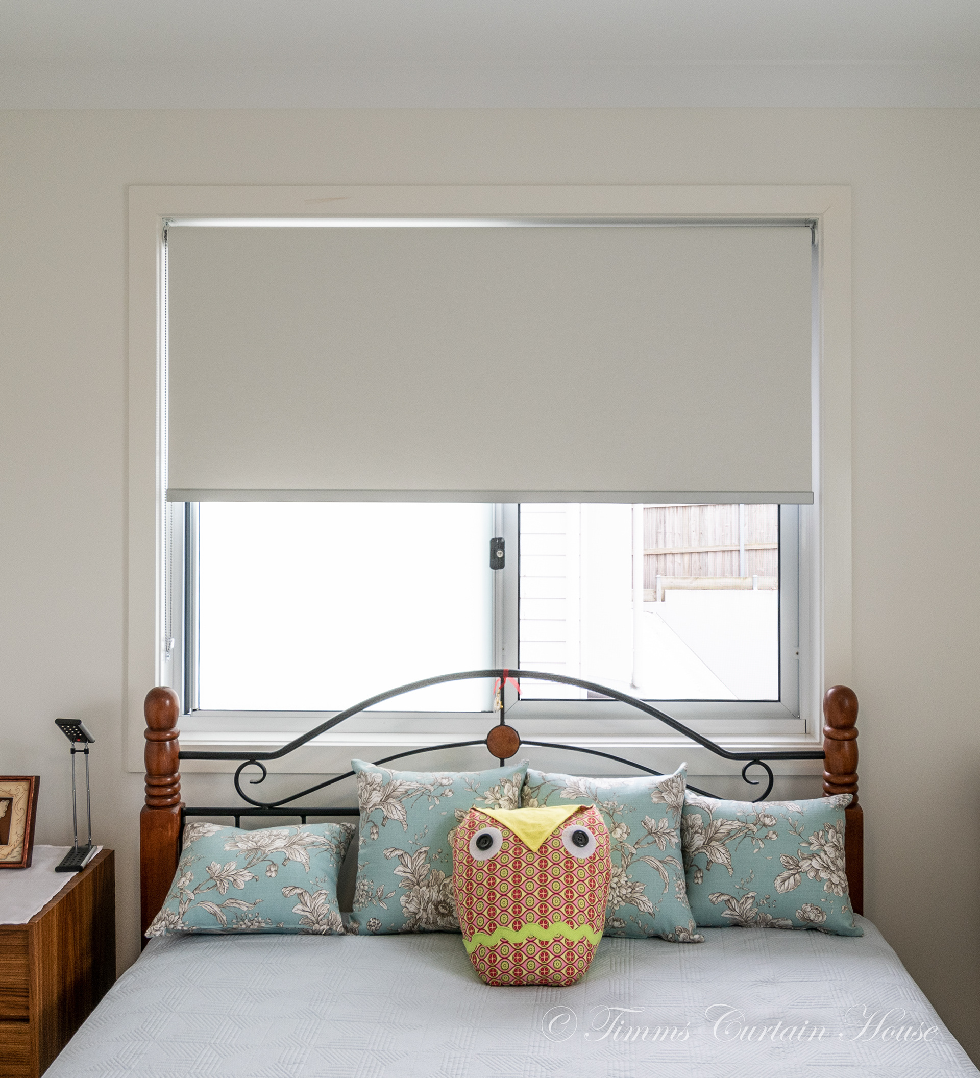 Blockout blind over invisigard window