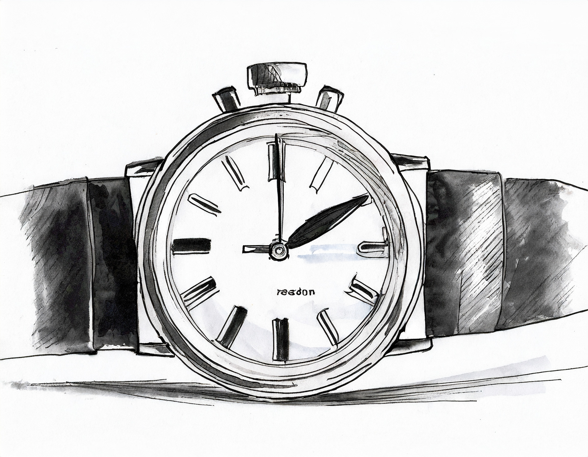 AI Analog Wrist Watch