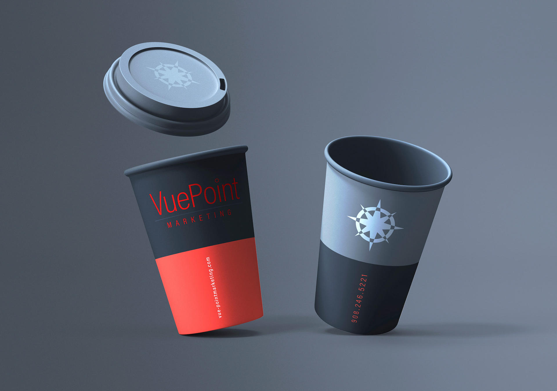 VuePoint Marketing Coffee Cups