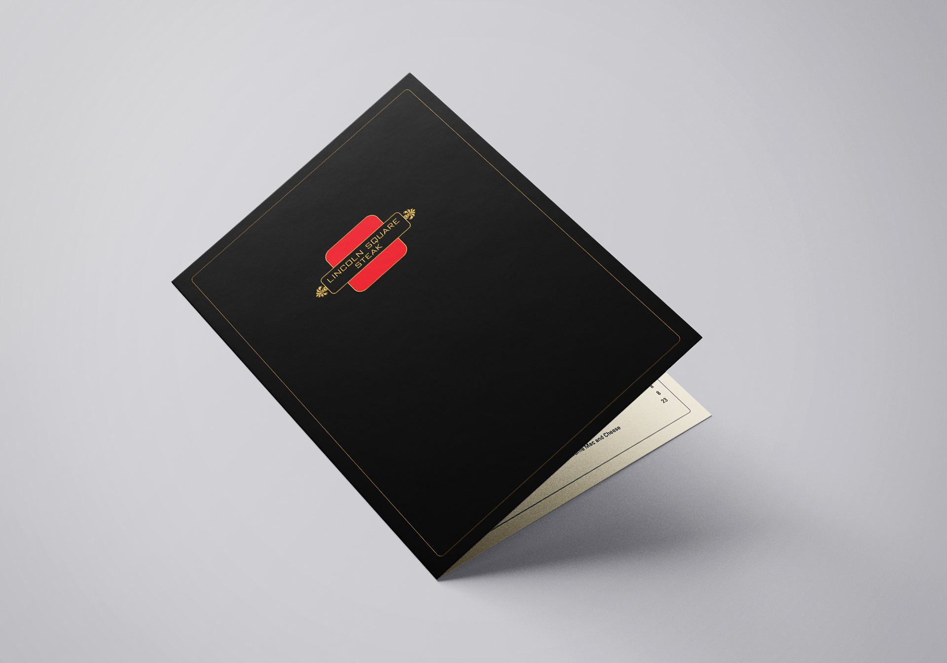 Dinner Menu Cover