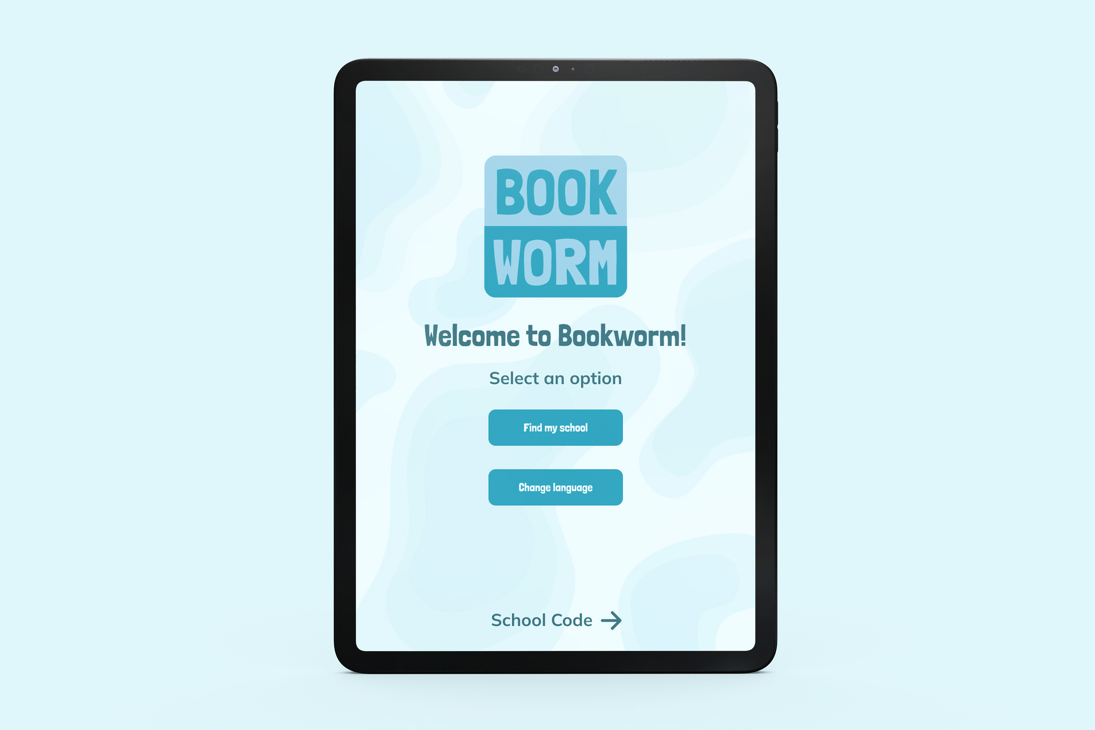 iPad Log-in Screen Mock-up