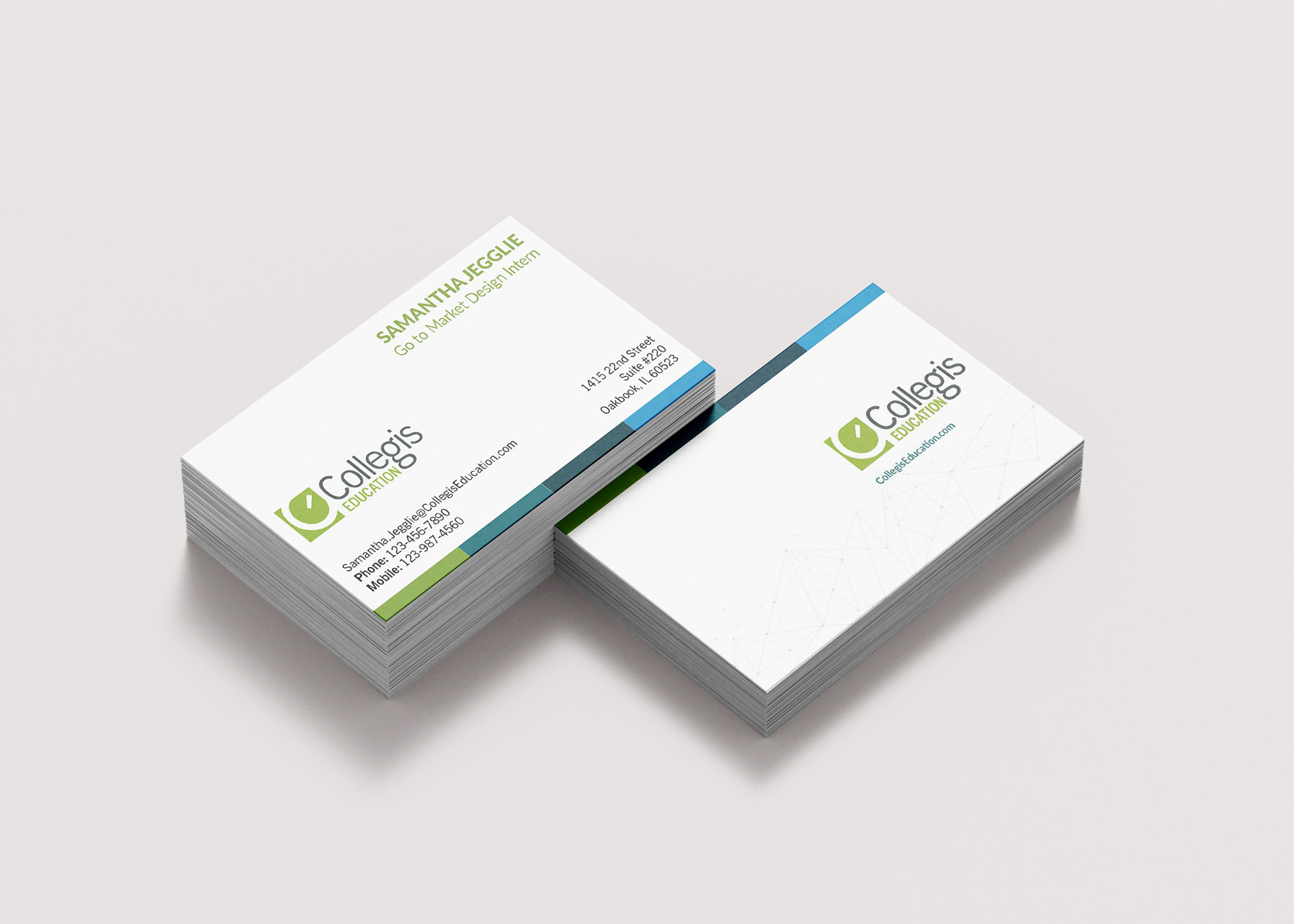 New business card template with rebranding - InDesign