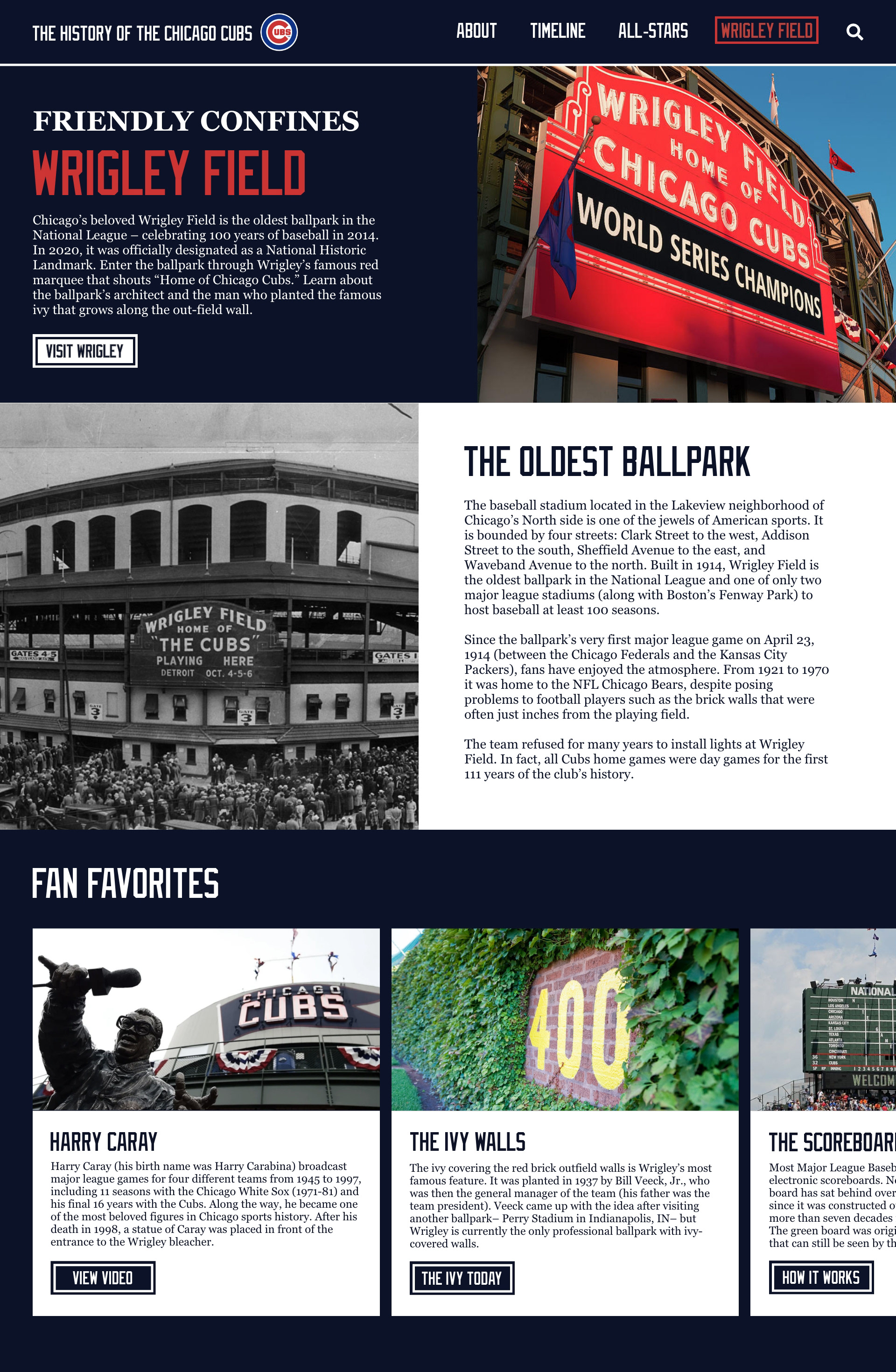 Desktop Wrigley Field Page - XD