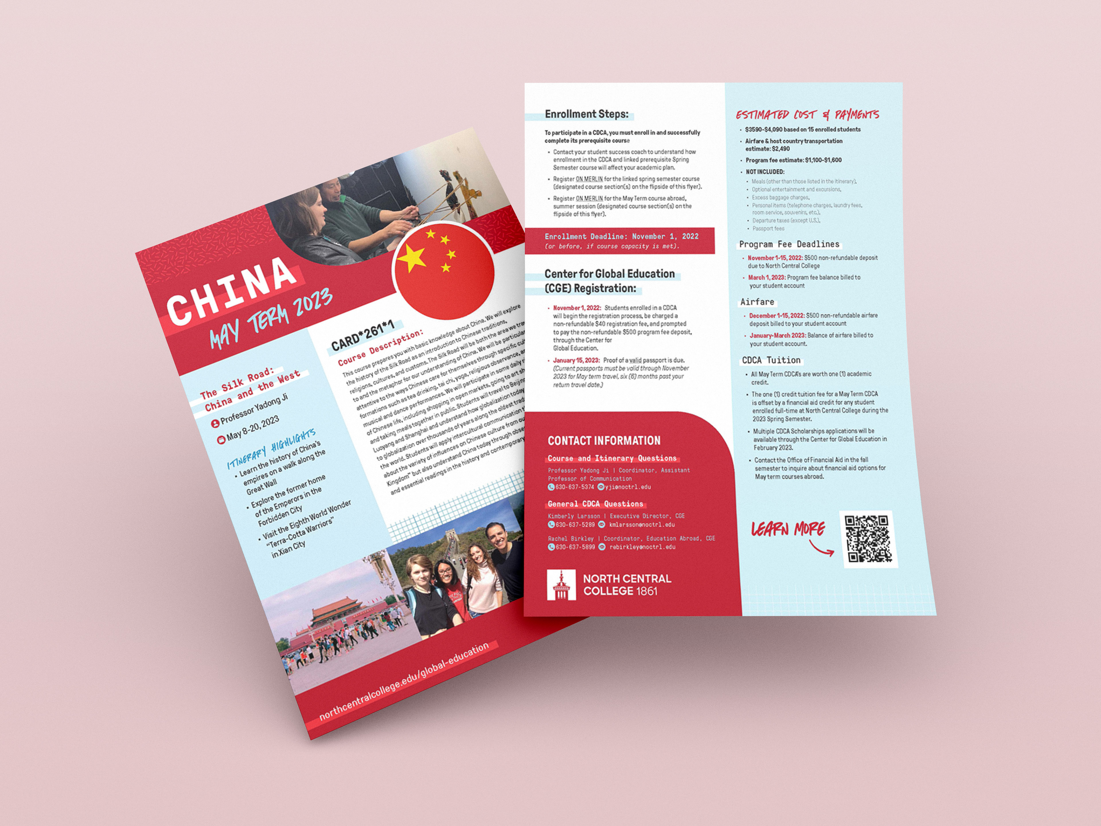 China May Term Abroad Flyer - InDesign