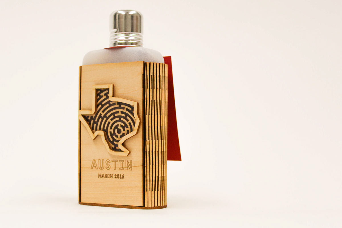 Flask designed by Maddie George and Brianna Graves