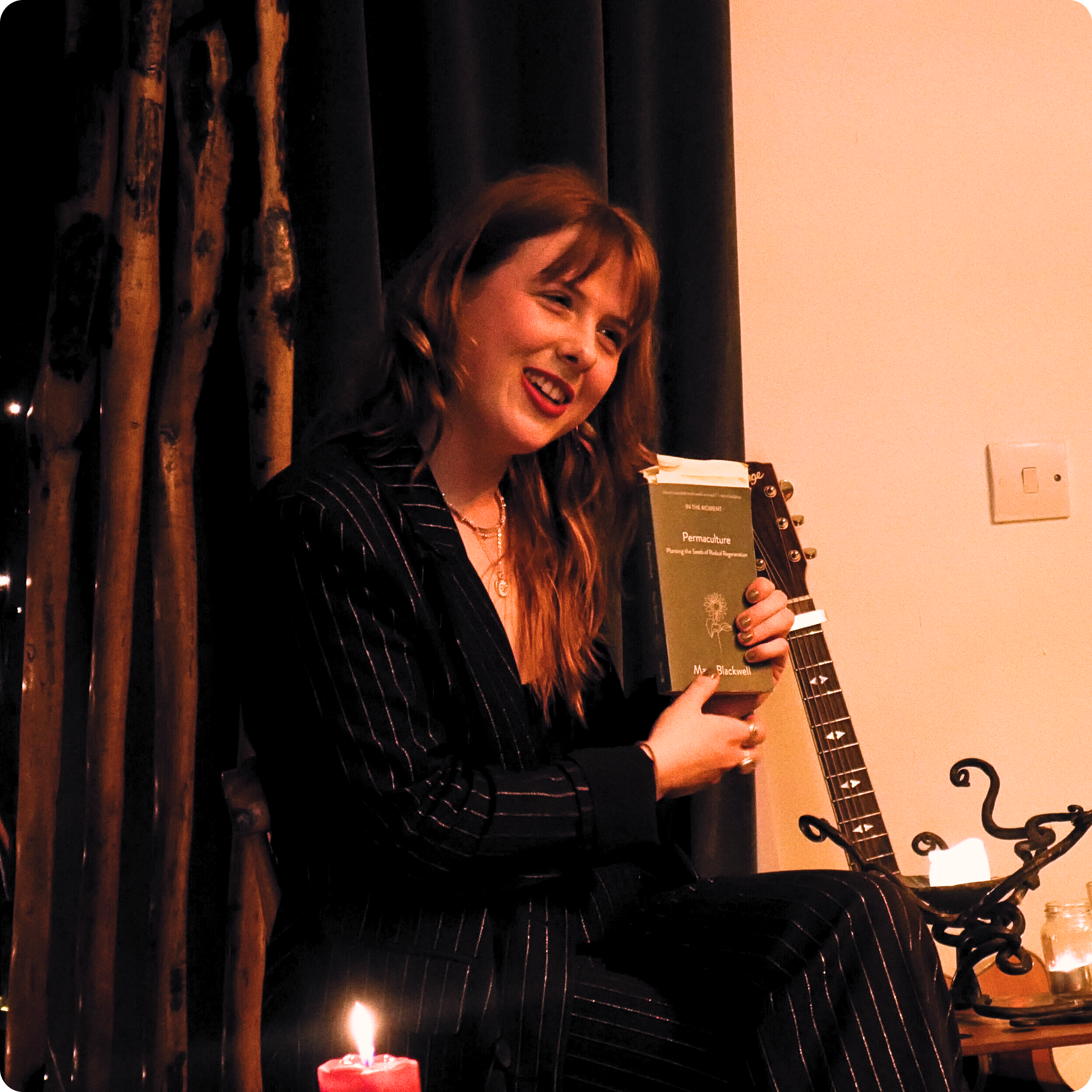 Maya Blackwell celebrates the launch of 'Permaculture: Planting the Seeds of Radical Regeneration' as Gasworks, Bristol