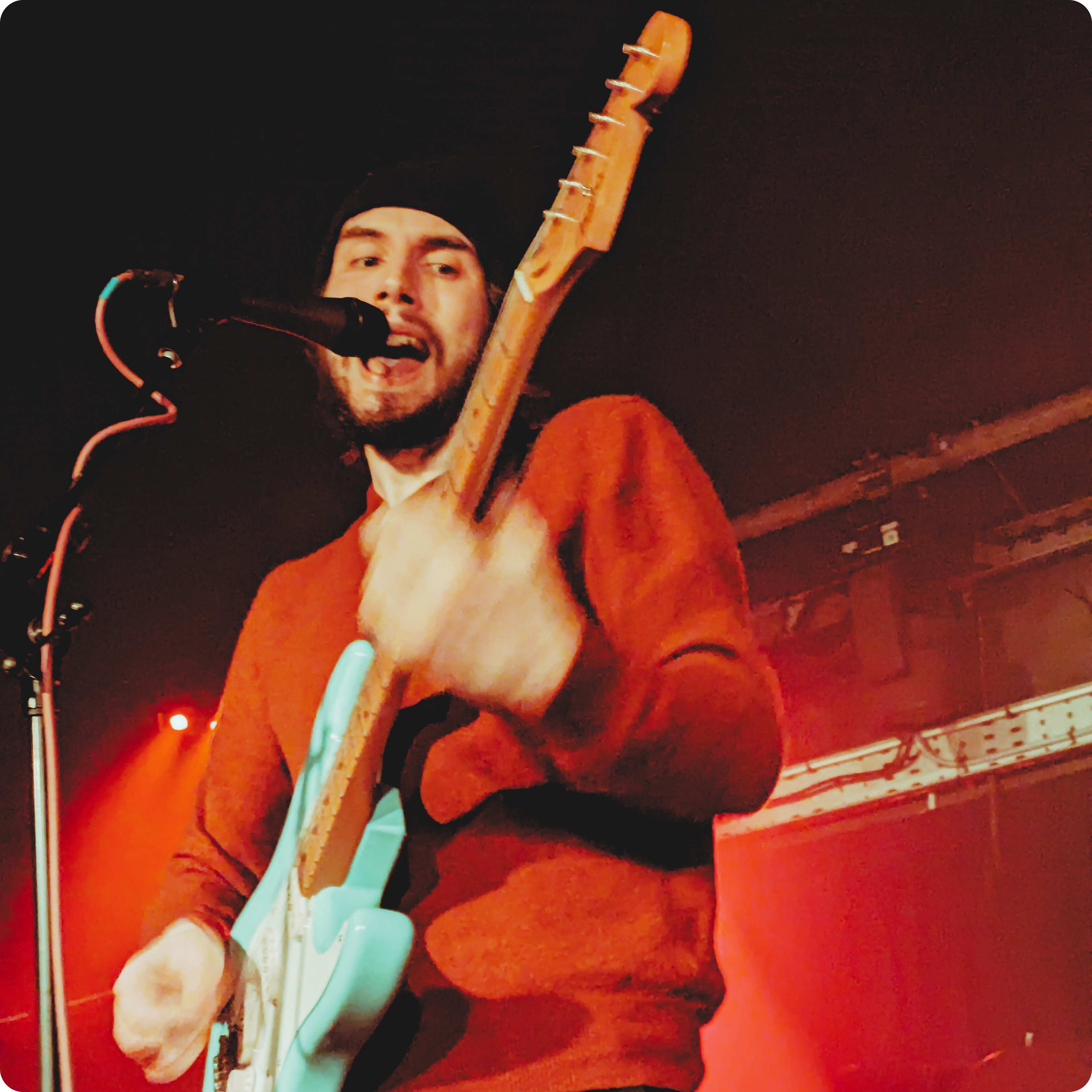 Sean Edwards, centre stage, at The Exchange, Bristol