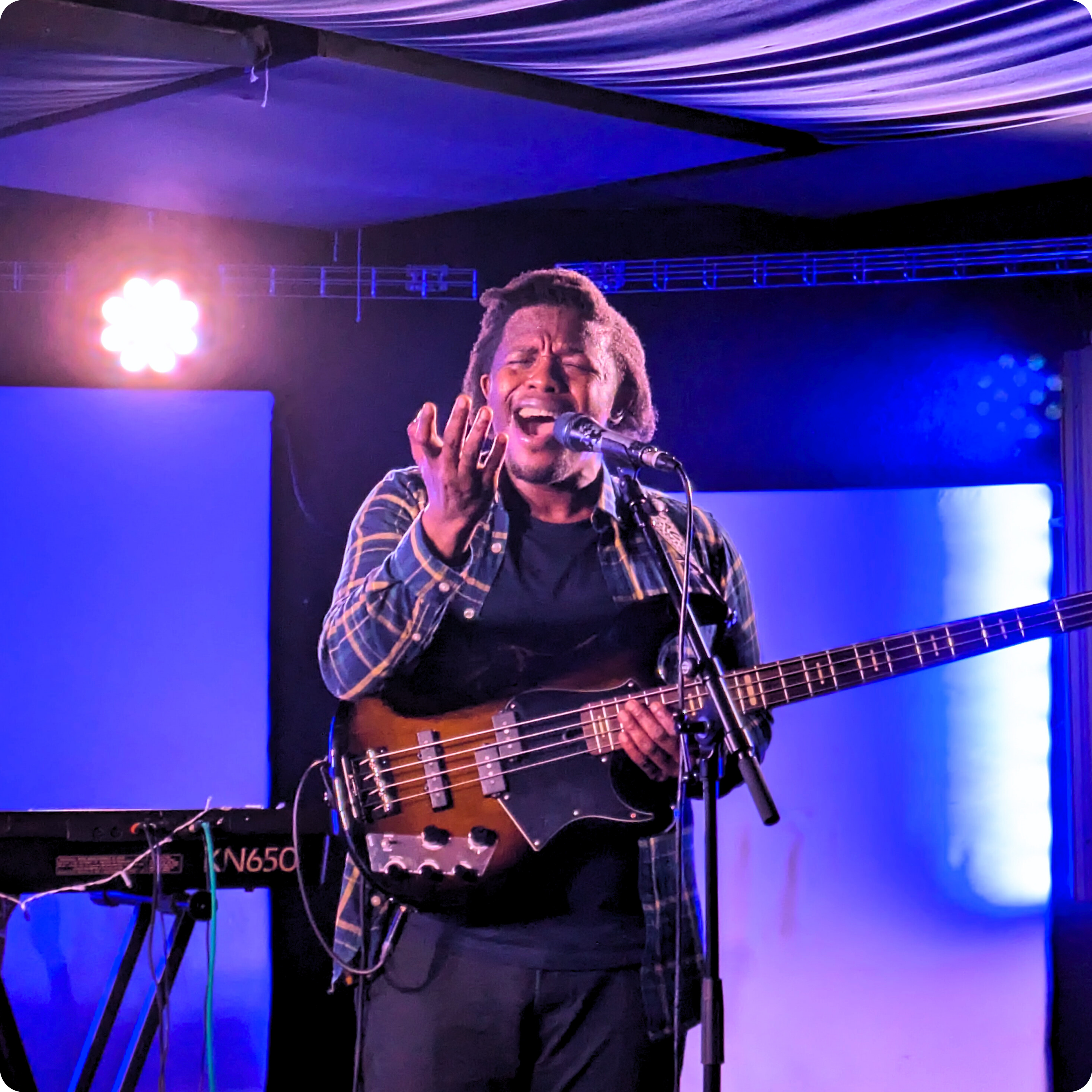 Stone Jets lead singer, Given, embodies every raw emotion on the mic at The Louisiana, Bristol