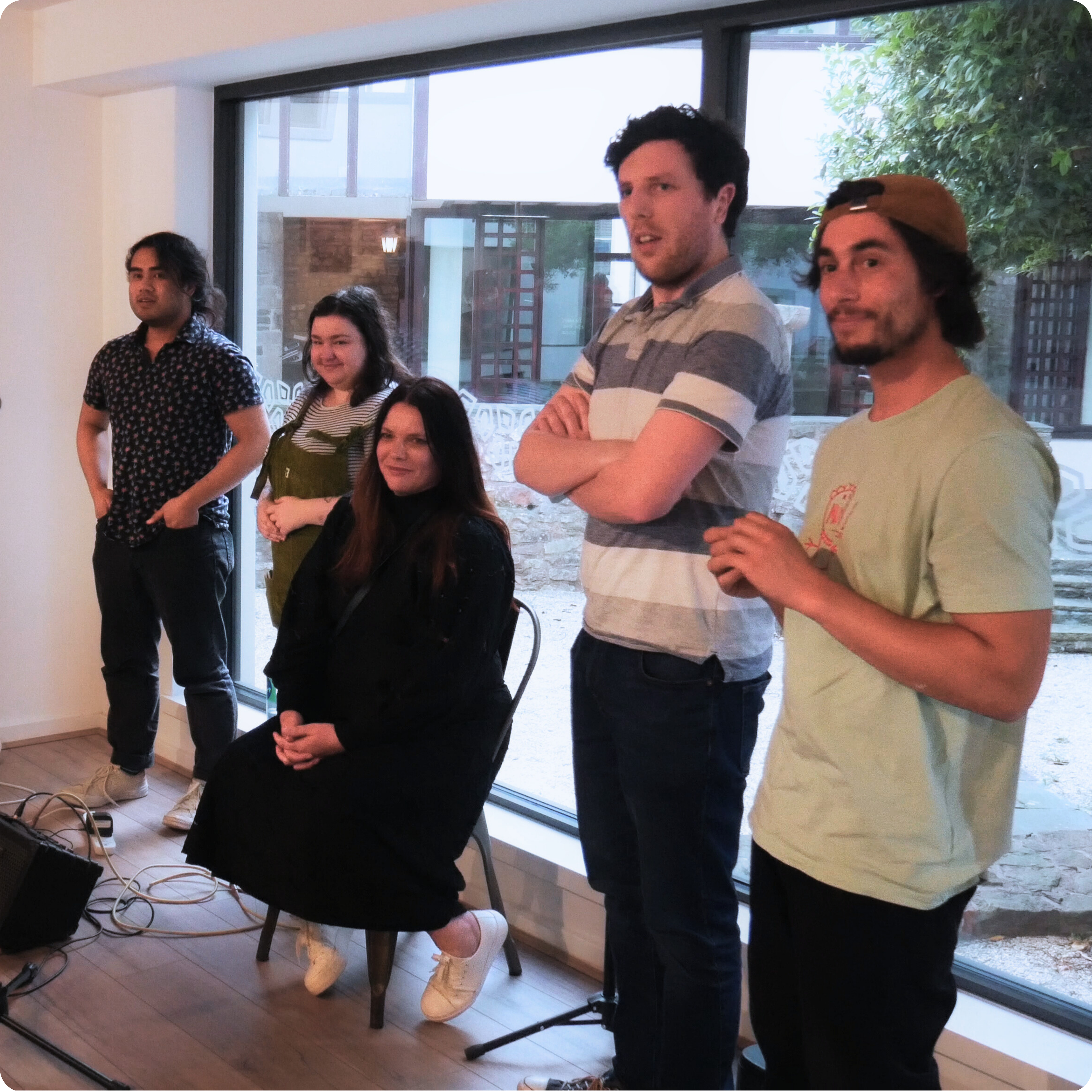 Music and poetry Q&A panel at Tonic, In Via Lactea