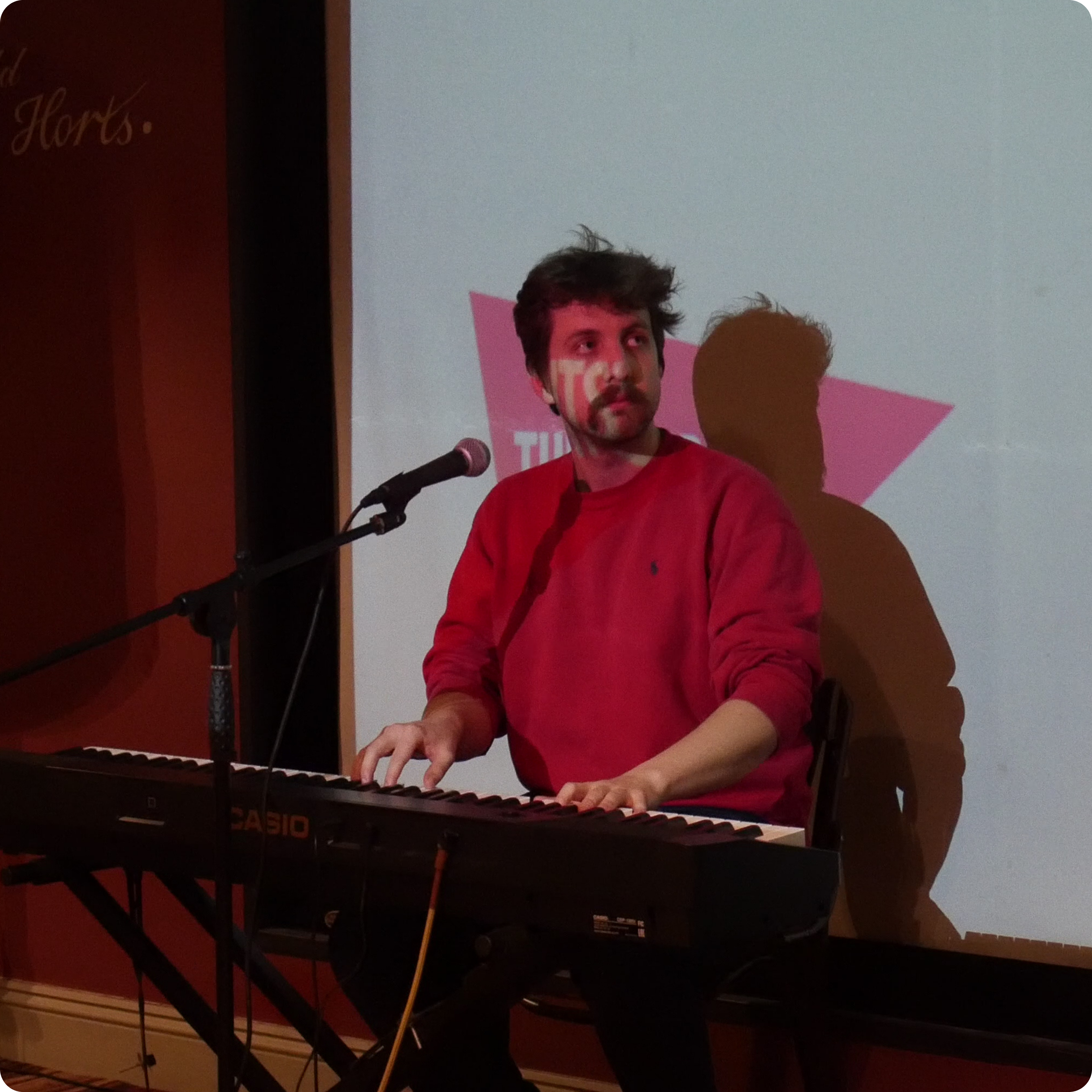 Chris Vox at the keys with Danny Carlo