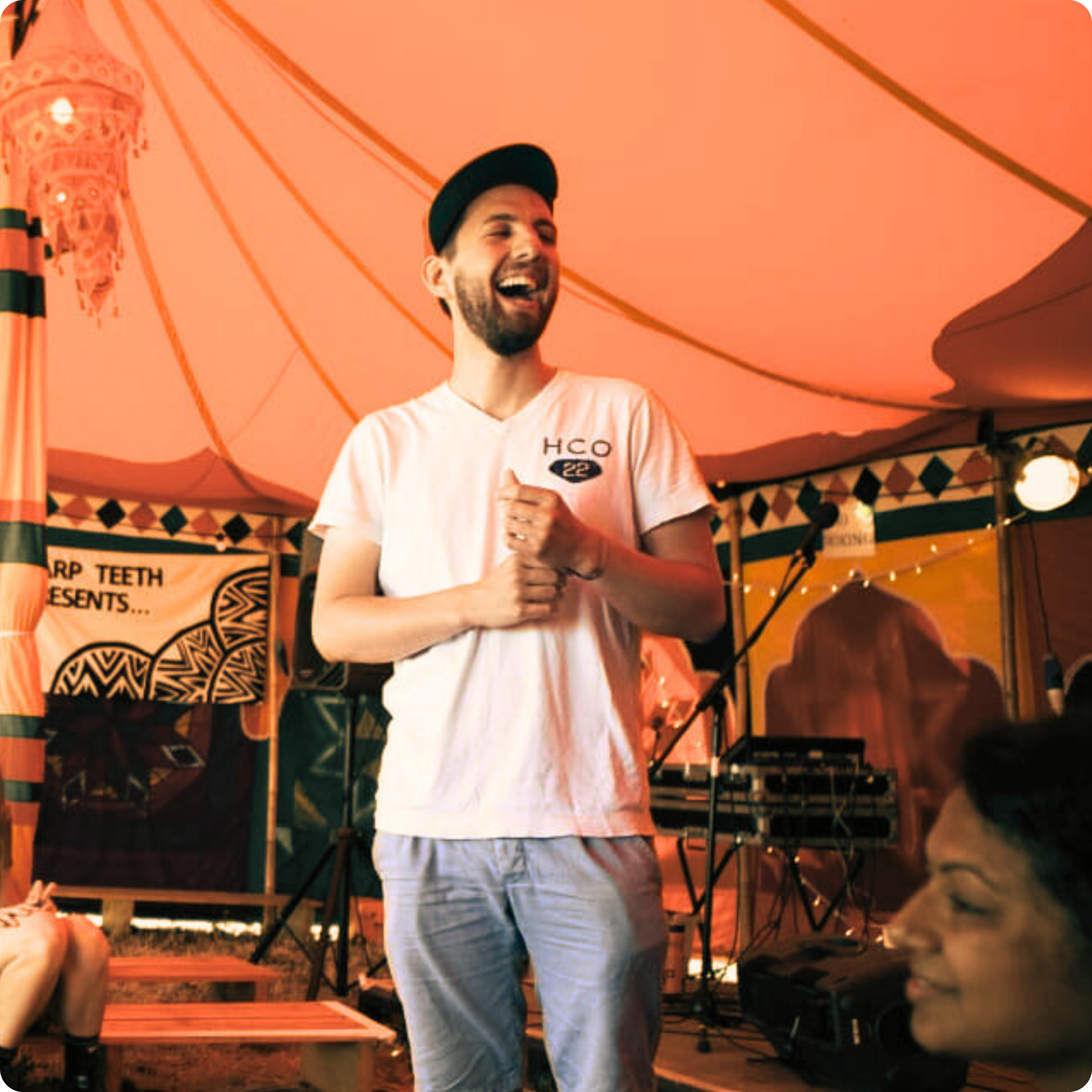 Chris has a blast running a writing workshop at Valley Fest