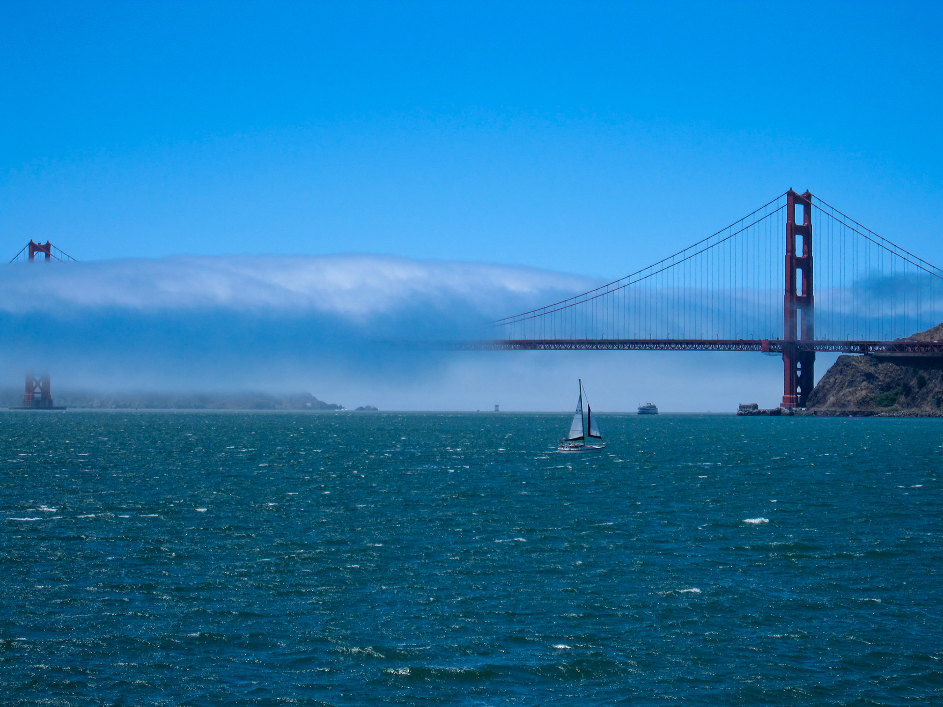 Day 2 - Misty GG Bridge from Ferry #2