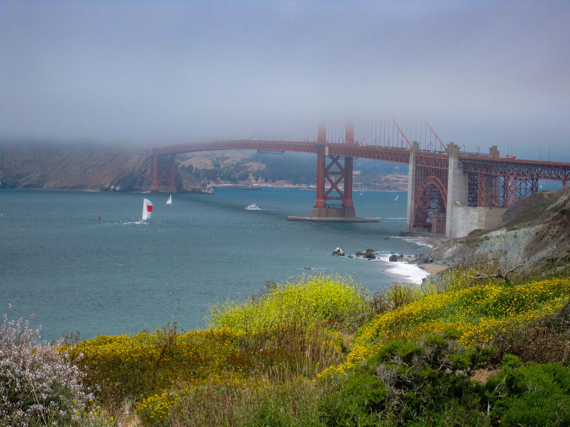 Day 3 - Golden Gate Bridge from Atop China Beach Bluff