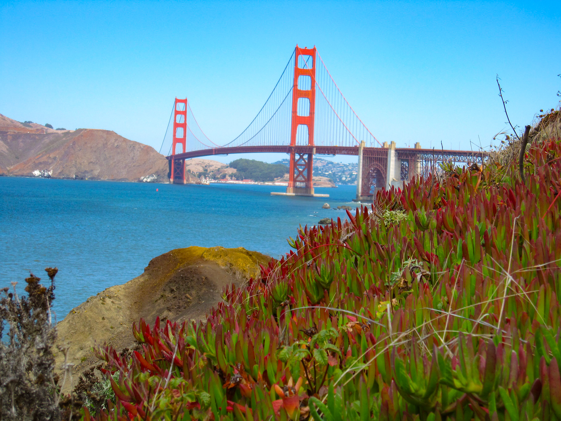 Day 3 - Golden Gate view from Baker Beach Sand ladder