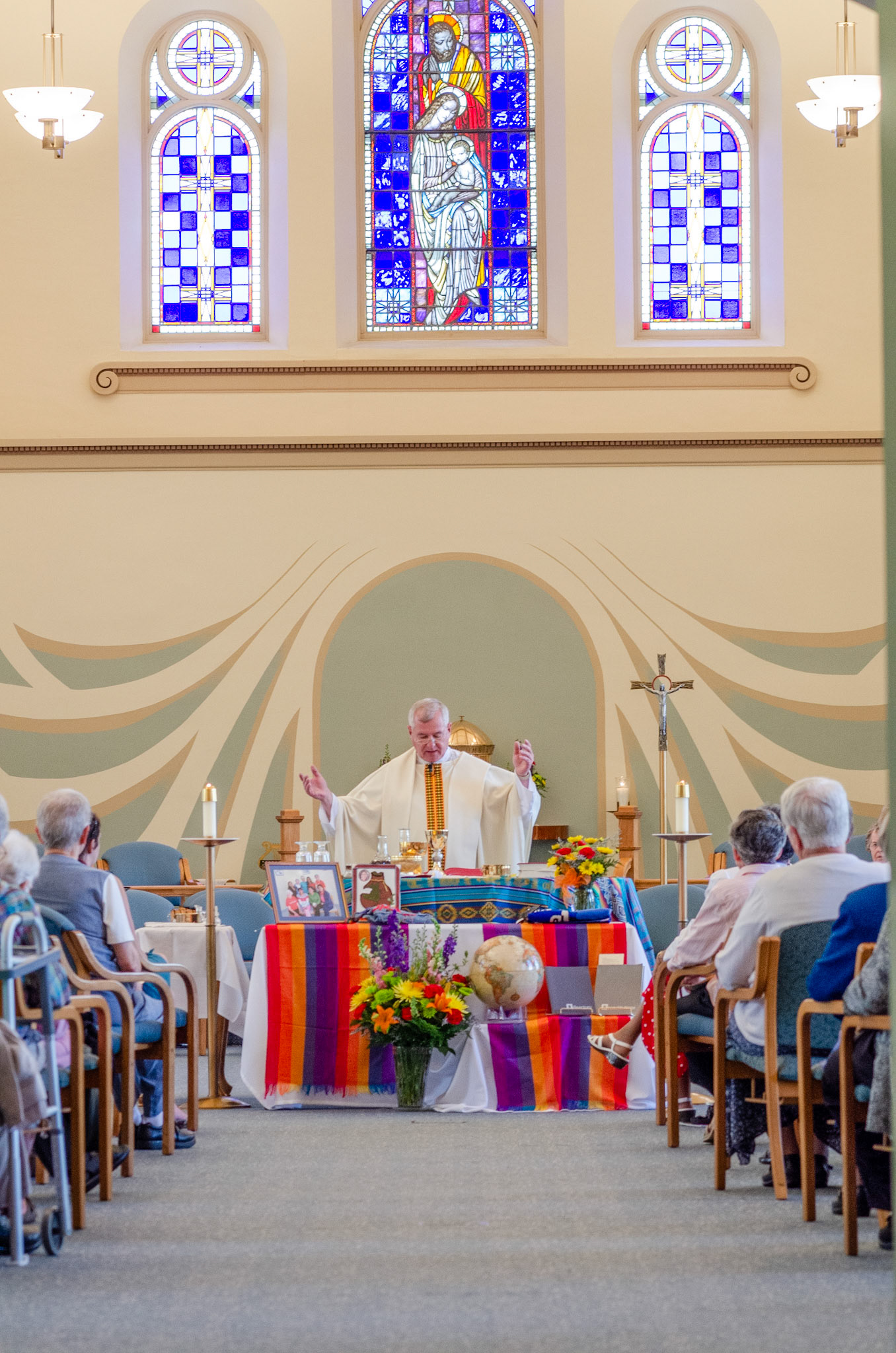 Priest giving blessing
