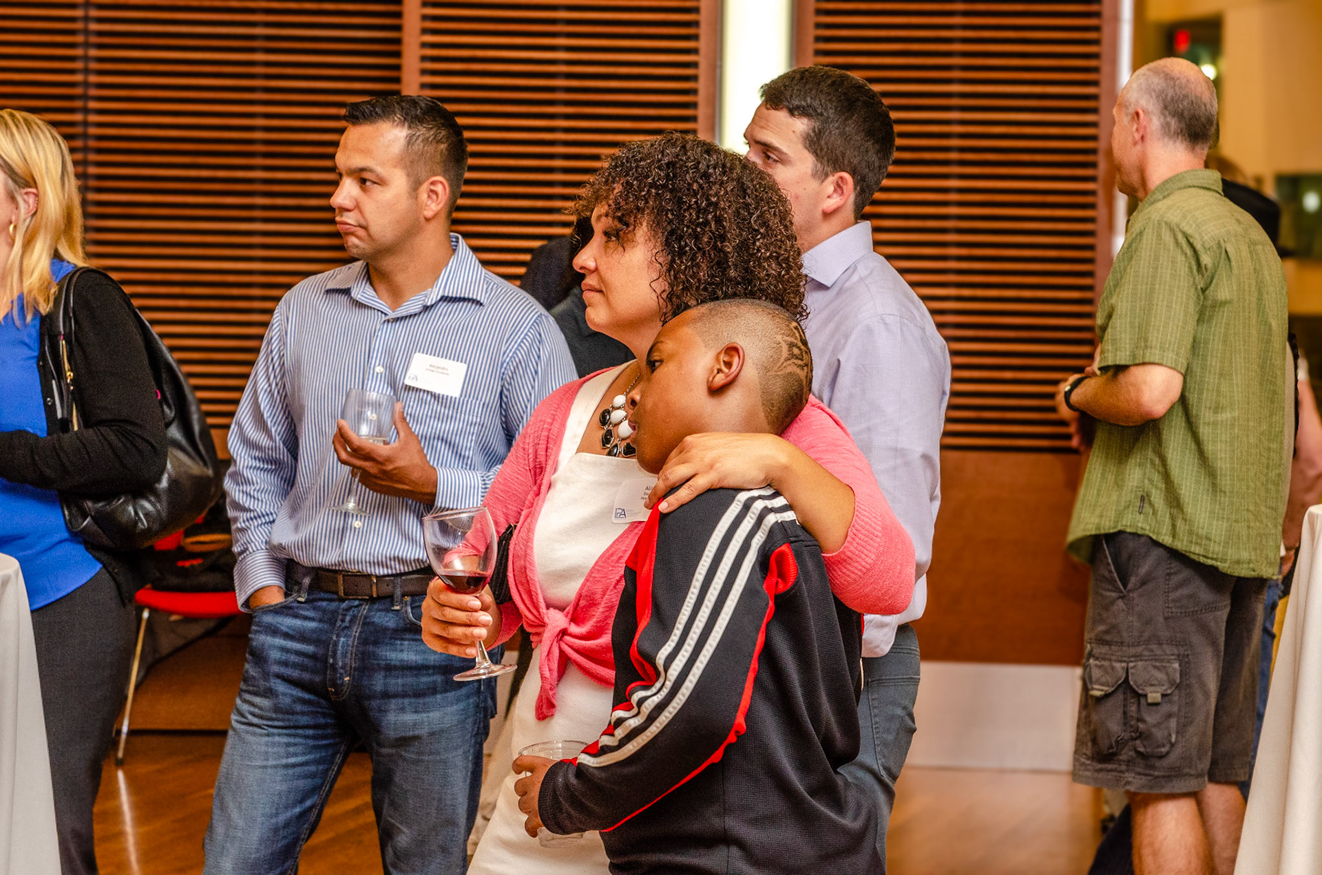 Listening to the music