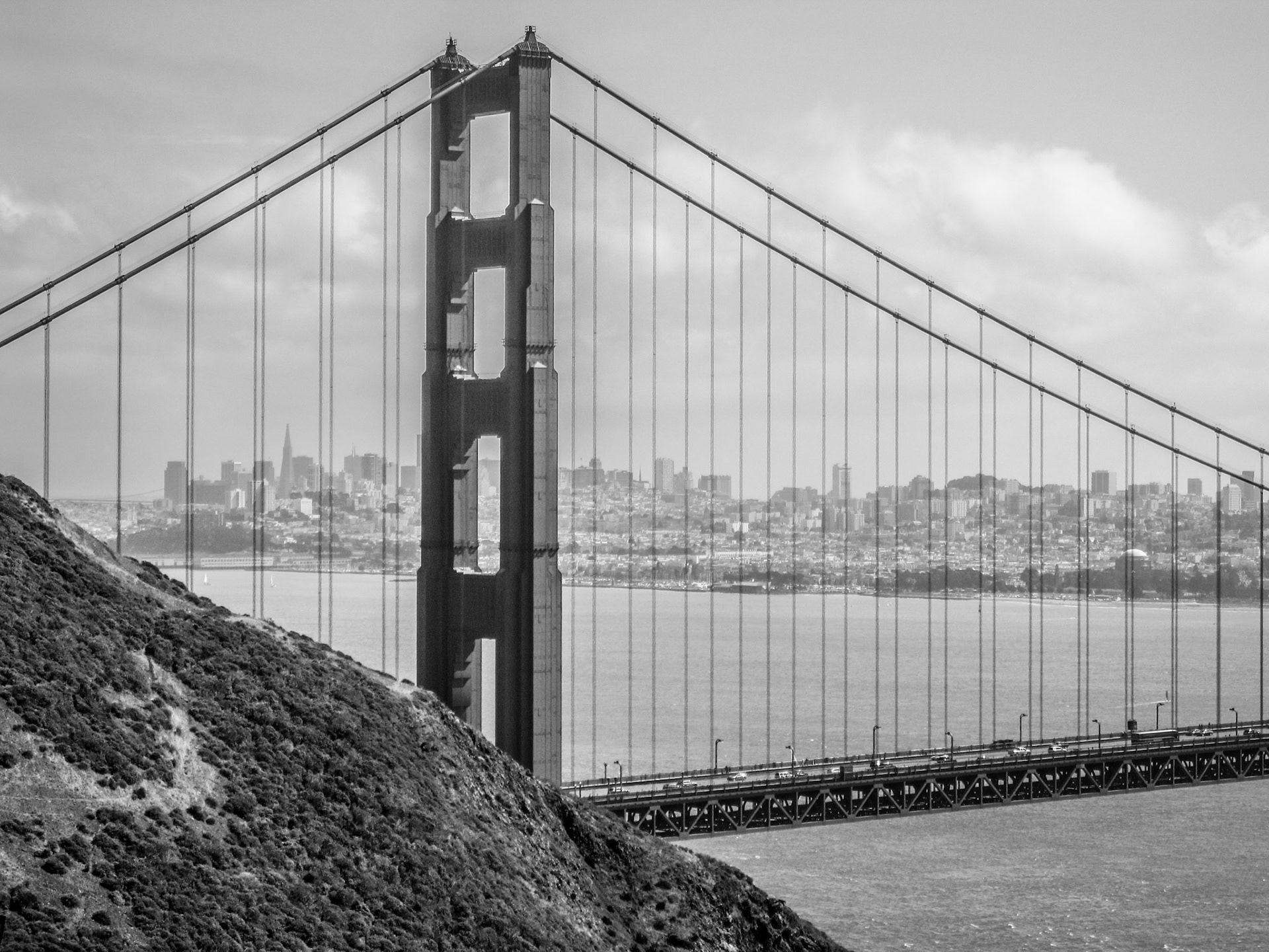Battery Spencert Overlook towards San Francisco (Golden Gate National Recreation Area)