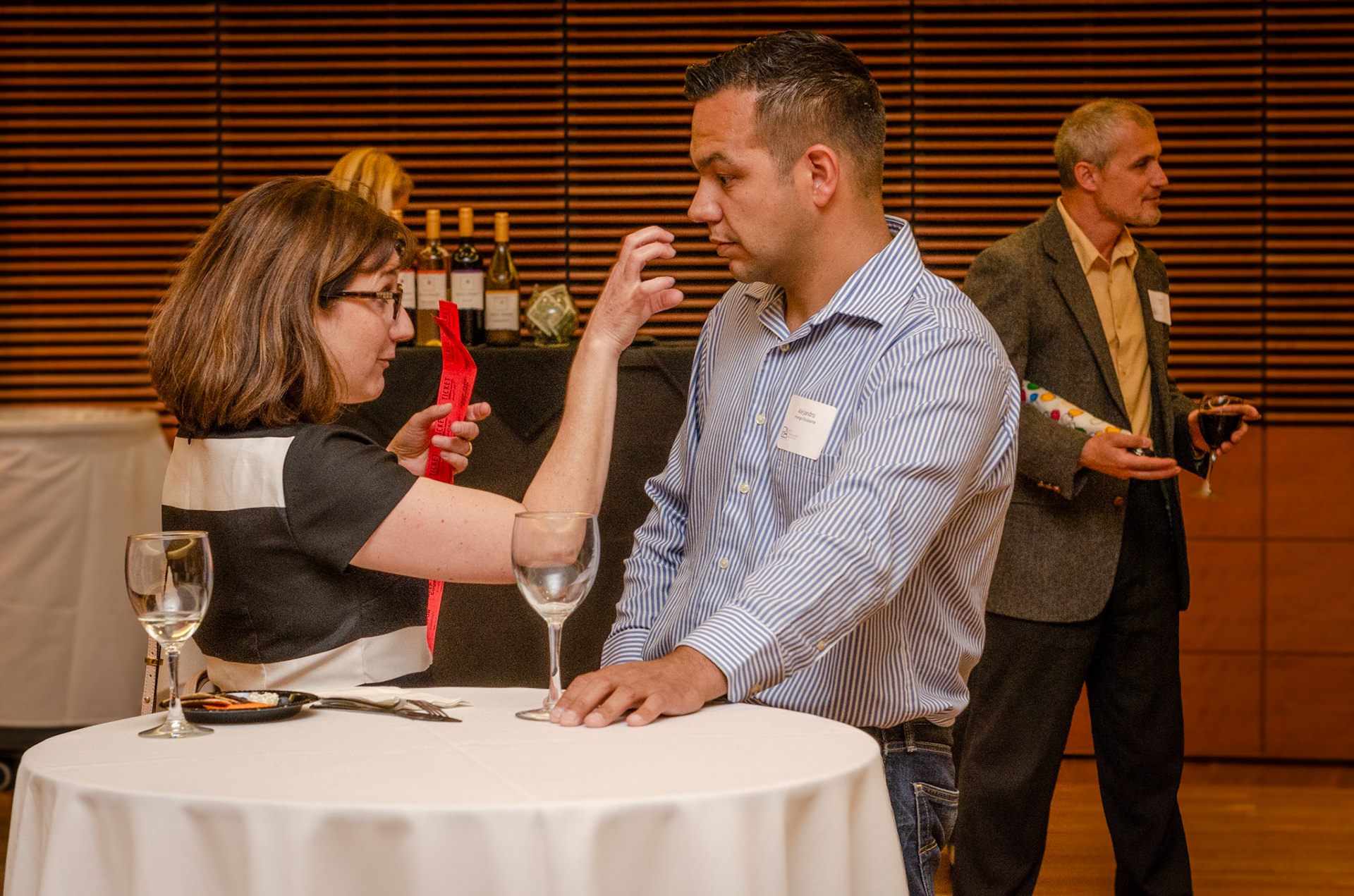 Intense discussions at the event