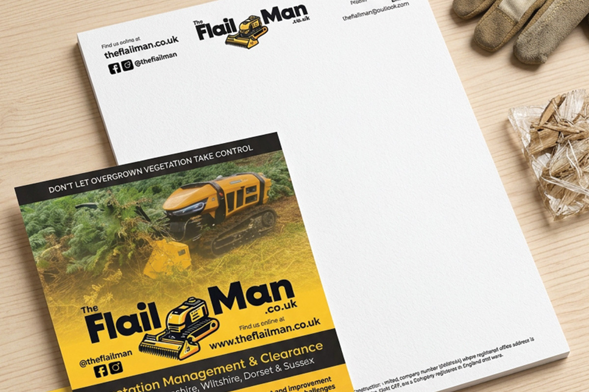 The Flail Man printed materials - Adverts, Flyers, Letterhead