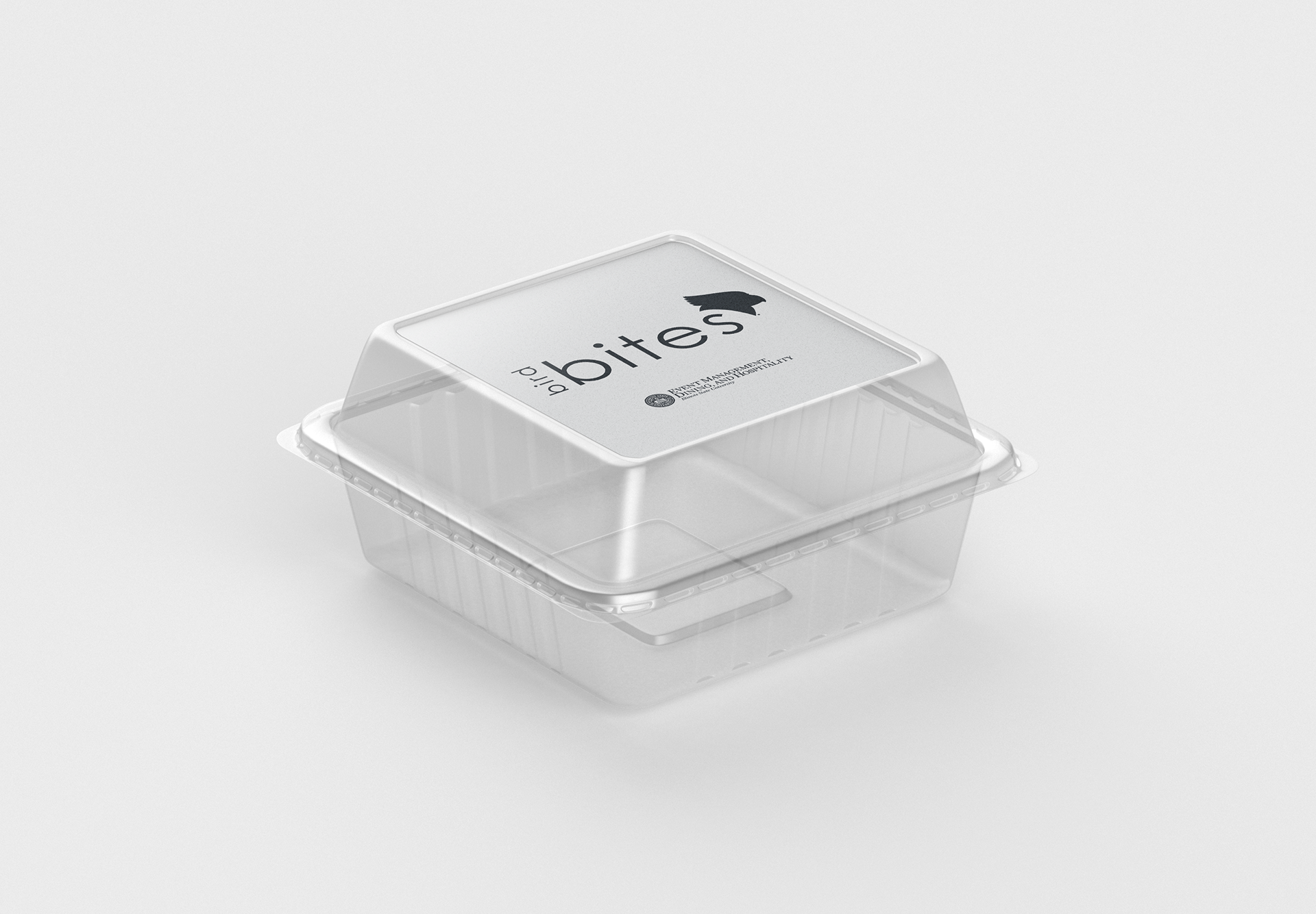 Bird Bites is a self-branded food product line provided by Illinois State University’s Culinary Support Center. This design was developed from the organization’s desire to have clean and simple look to easily distribute across food labels. I chose a san-serif font to emphasize  a modern and fresh concept that is synonymous fresh organic food product. Through hierarchy of type, I emphasized the “bites” and University logo for easy brand recognition.