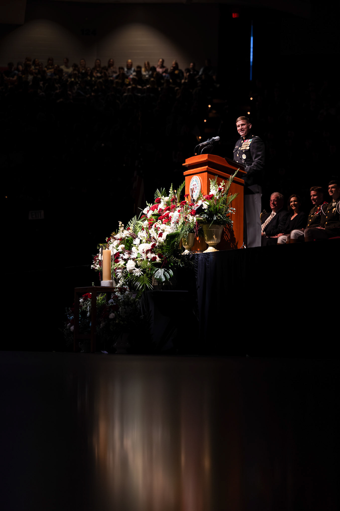 Col. Michael D. Reilly ’94 shares his experience at Campus Muster 2026