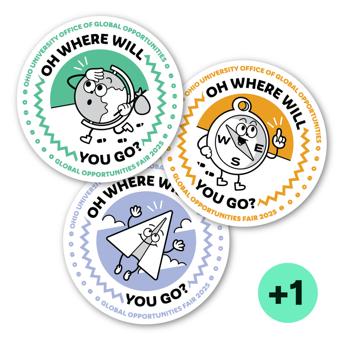 Collectible Stickers (3x3")