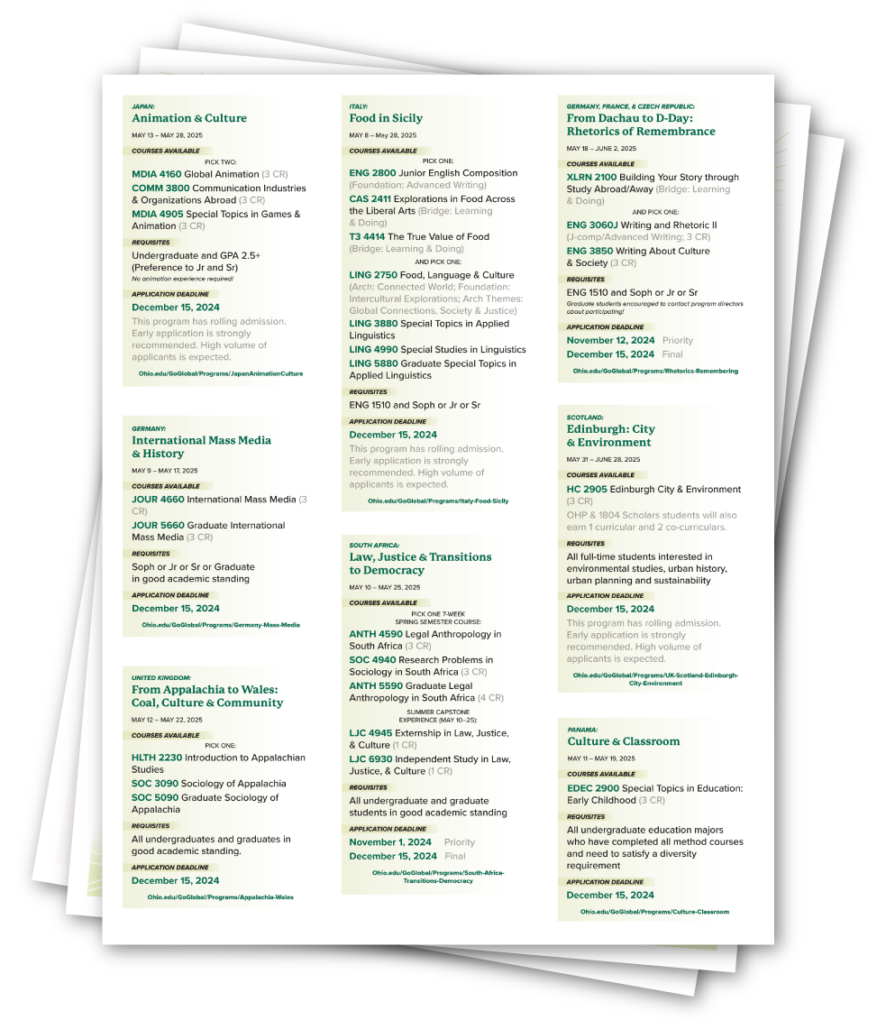 Advising Handouts (8.5x11")