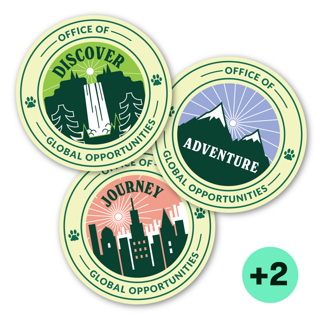 Travel Badges (3x3")