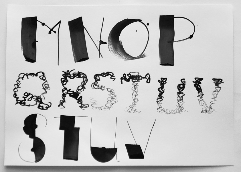 Experimenting with unconventional pen nibs