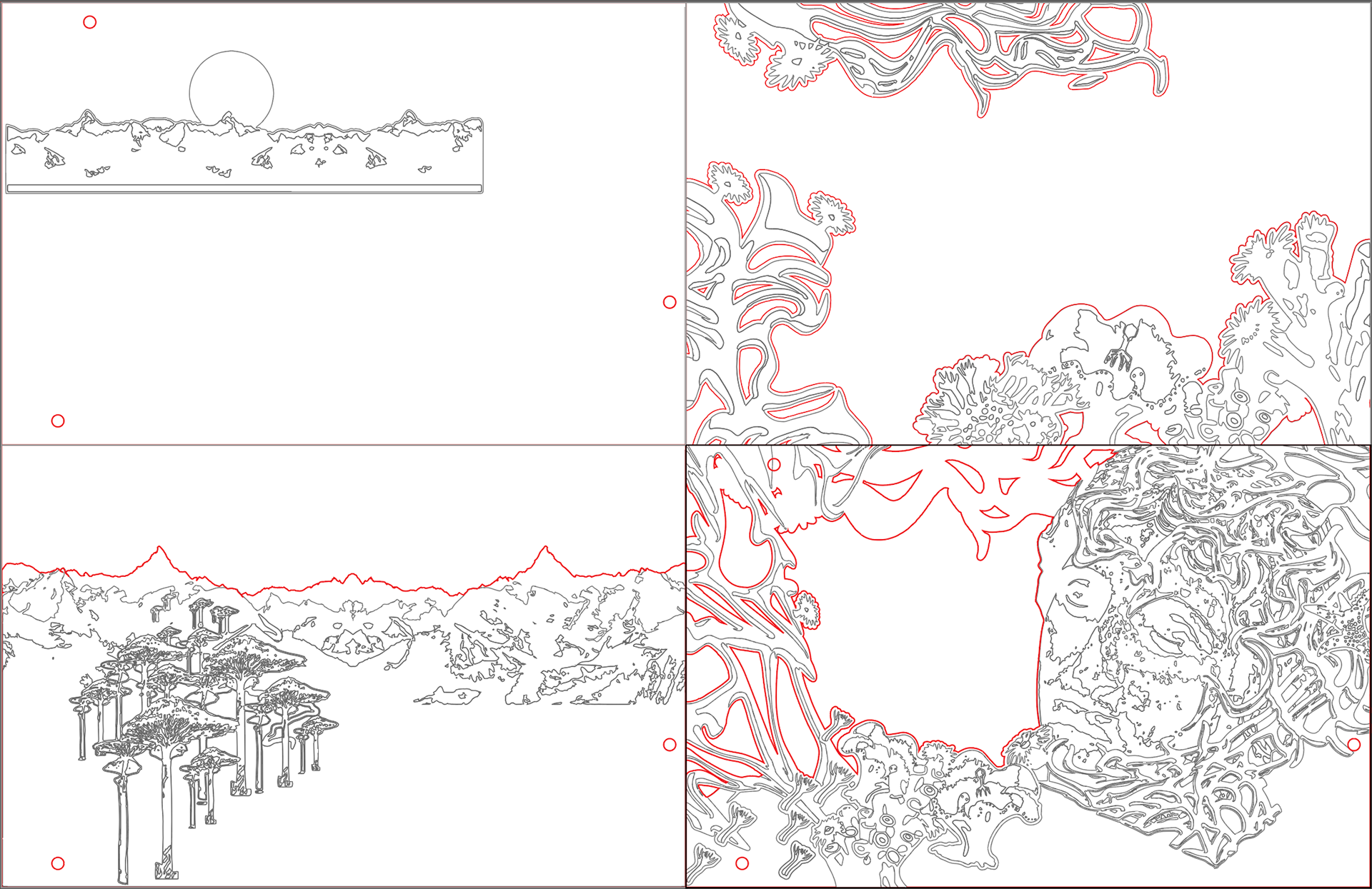 Vectorized Illustrator file, ready for cutting