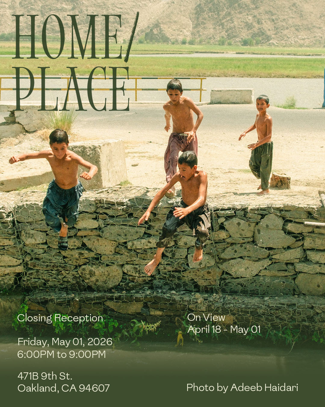Closing Reception Flyer, designed by Keiani Allen.