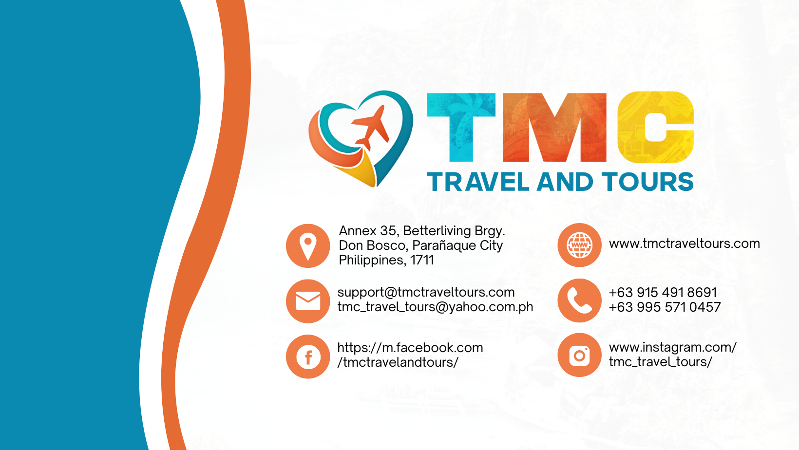 TMC Travel and Tours Facebook Cover Page