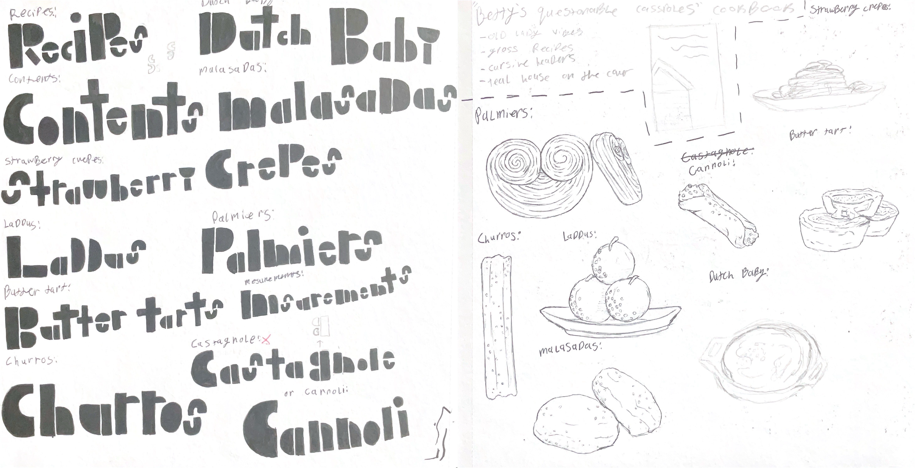 Lettering and Imagery Sketches