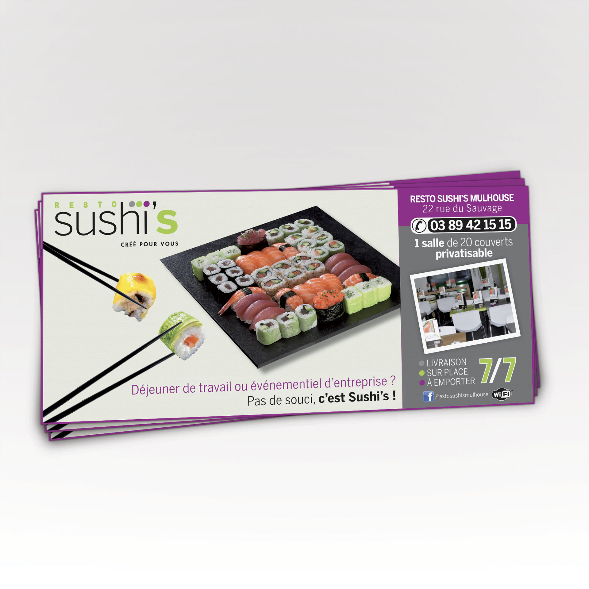 Resto Sushi's for Office Delivery - France