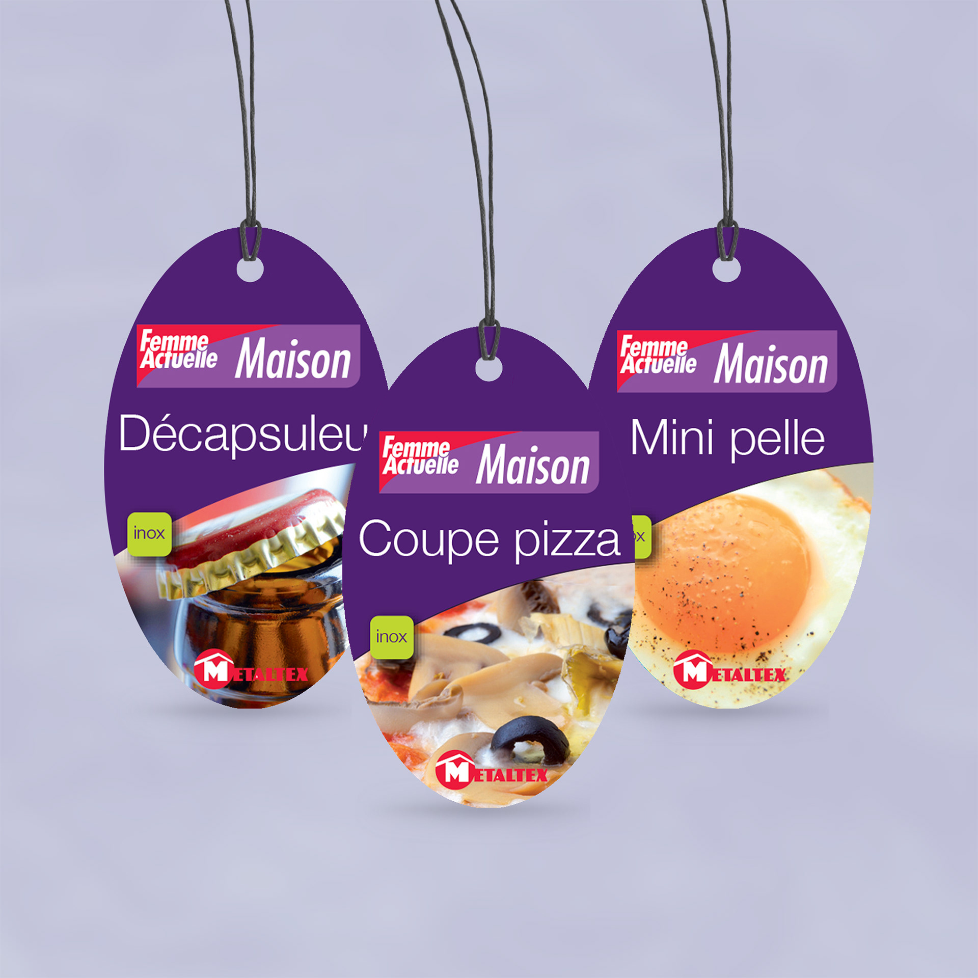 Tag Labels for Kitchen Utensil Products - France