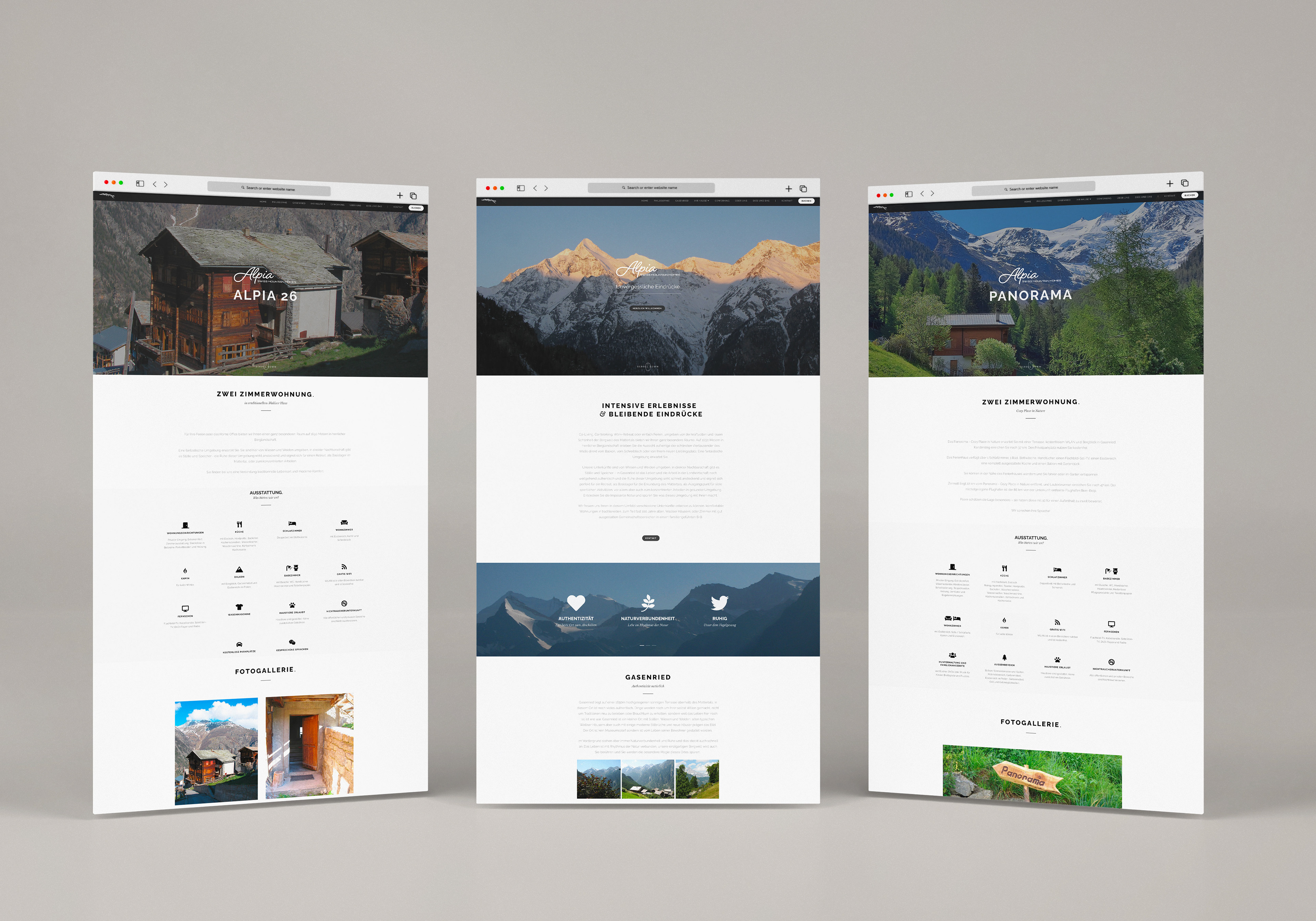 Alpia Swiss Homes - Responsive Website