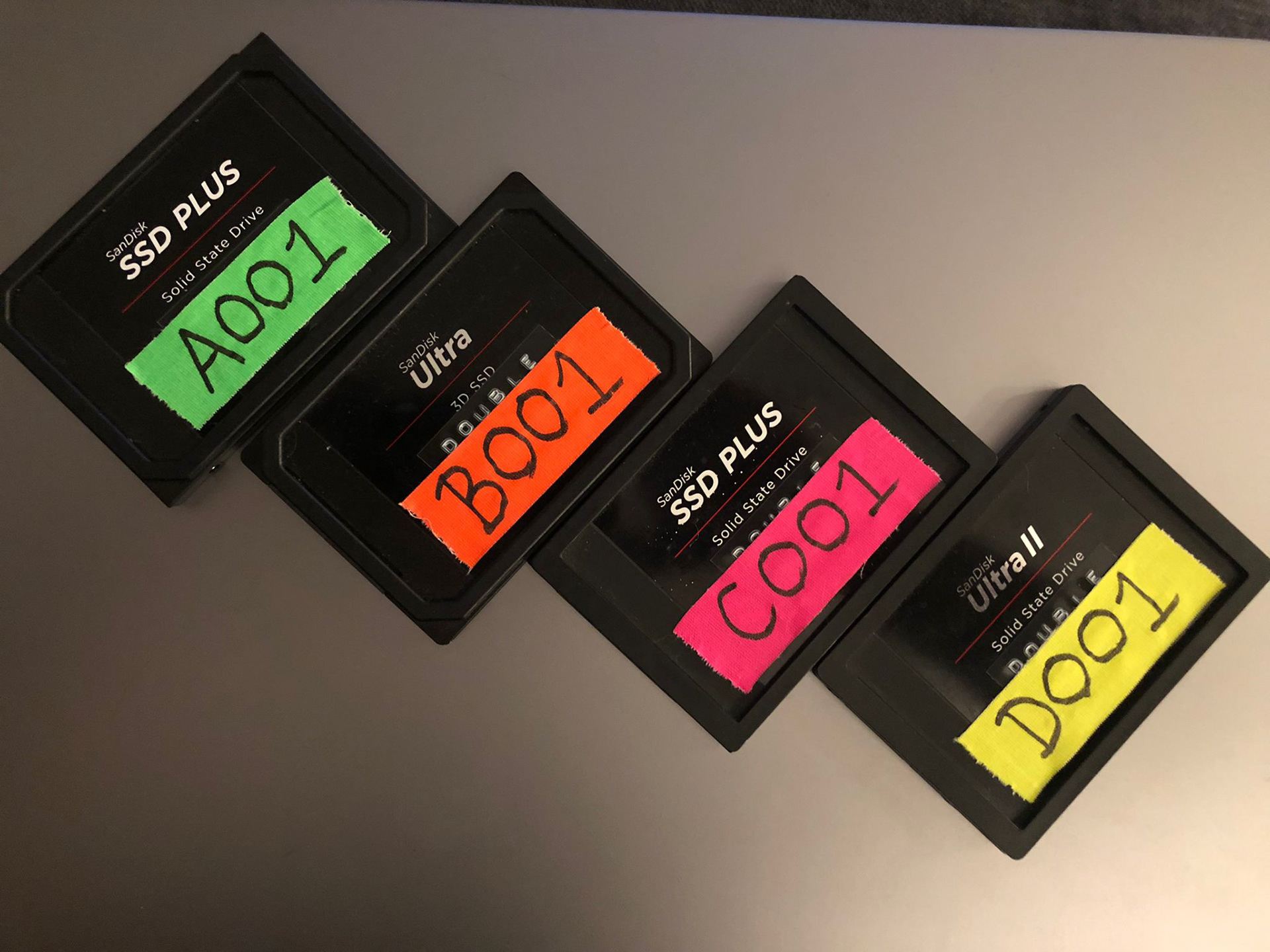 4 of my 6 SSD cards