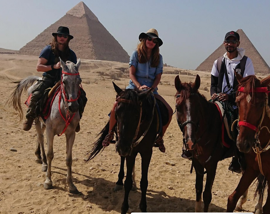 A whole day filming at the pyramids in Giza for 'Follow Me'