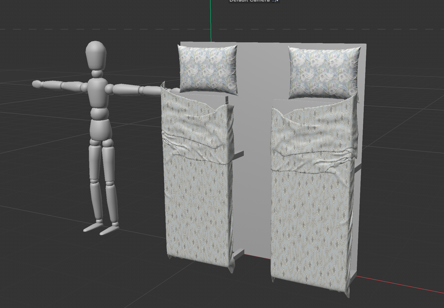 two upright beds design