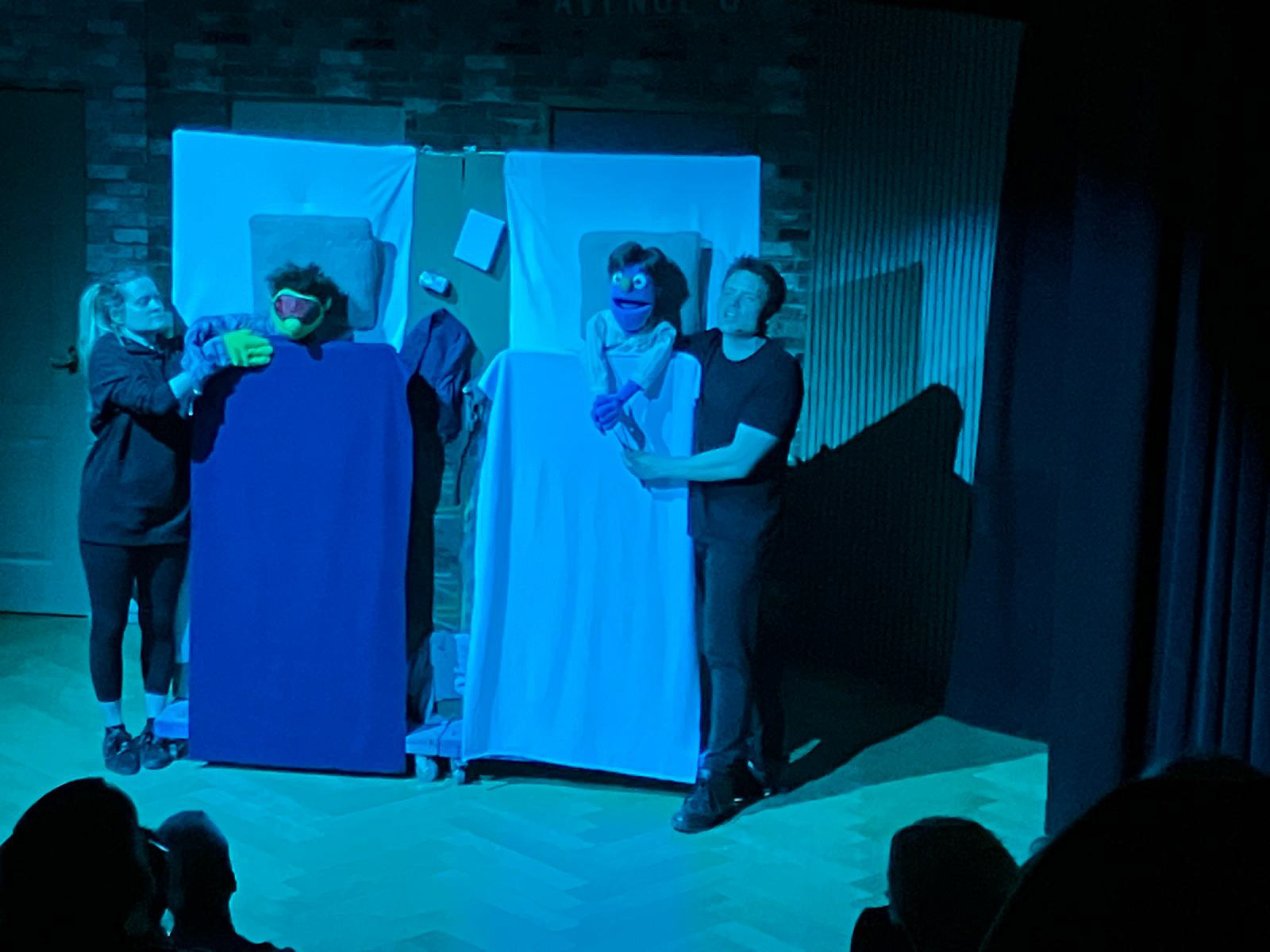 finished beds on stage