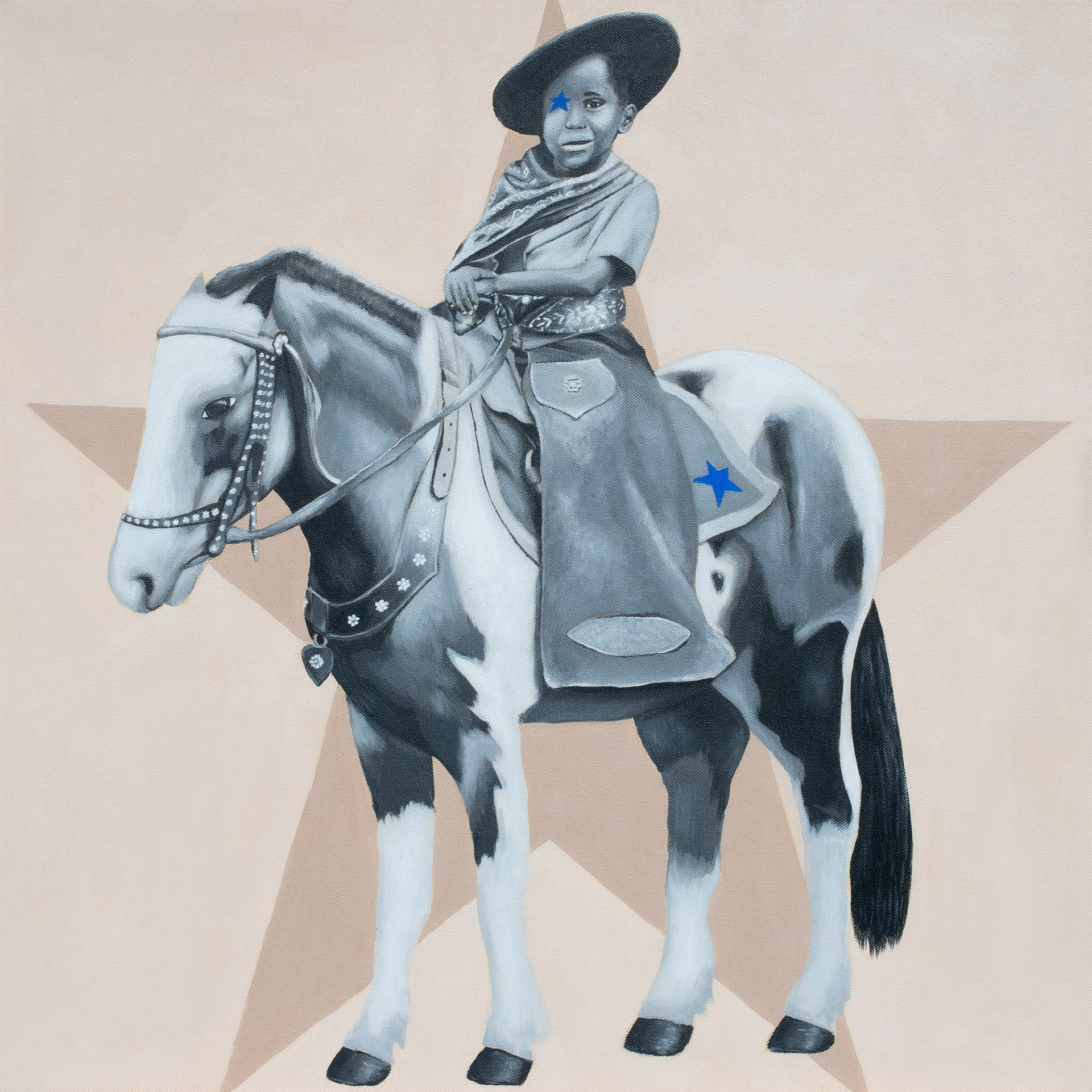 They Used to Call Him "Tiny," 2023, 24x24 inches, Acrylic on Canvas